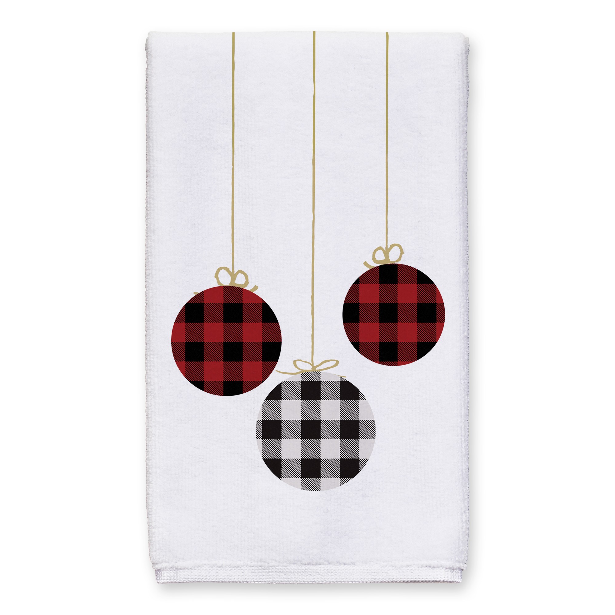 Plaid Ornaments 16x25 Towel