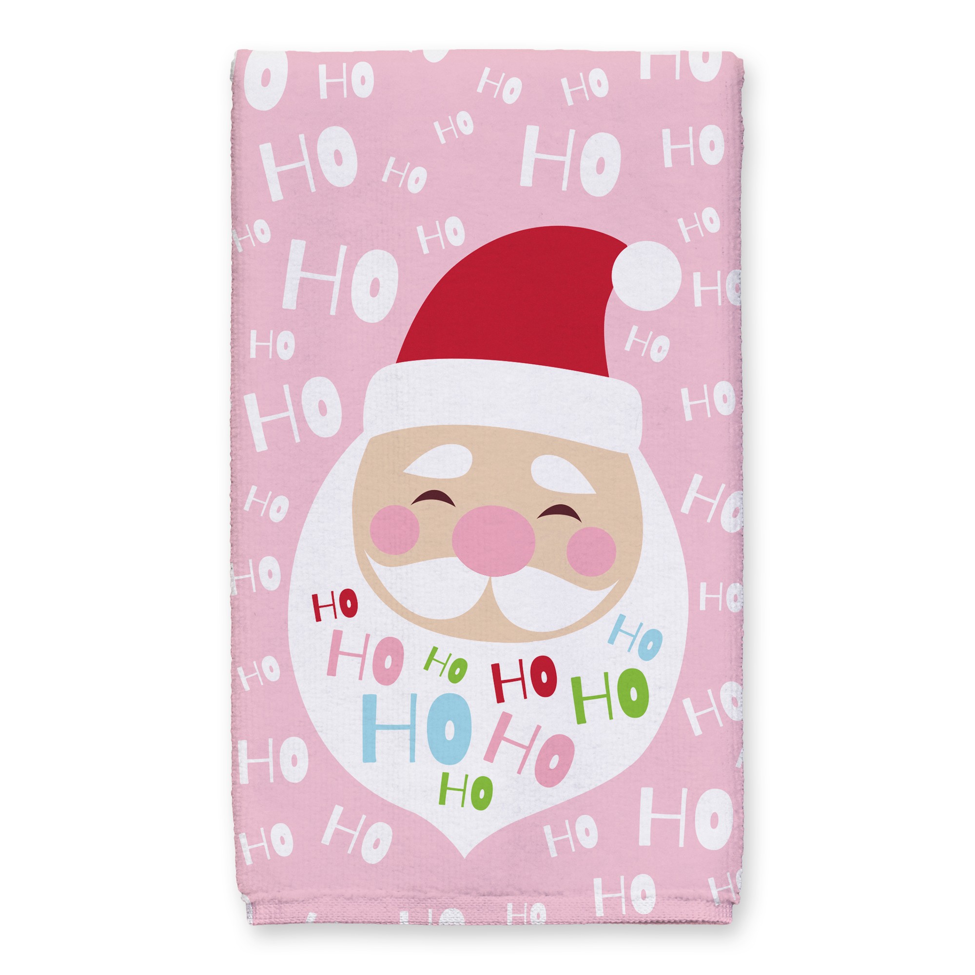 Ho Ho Ho Santa Head 16x25 Towel