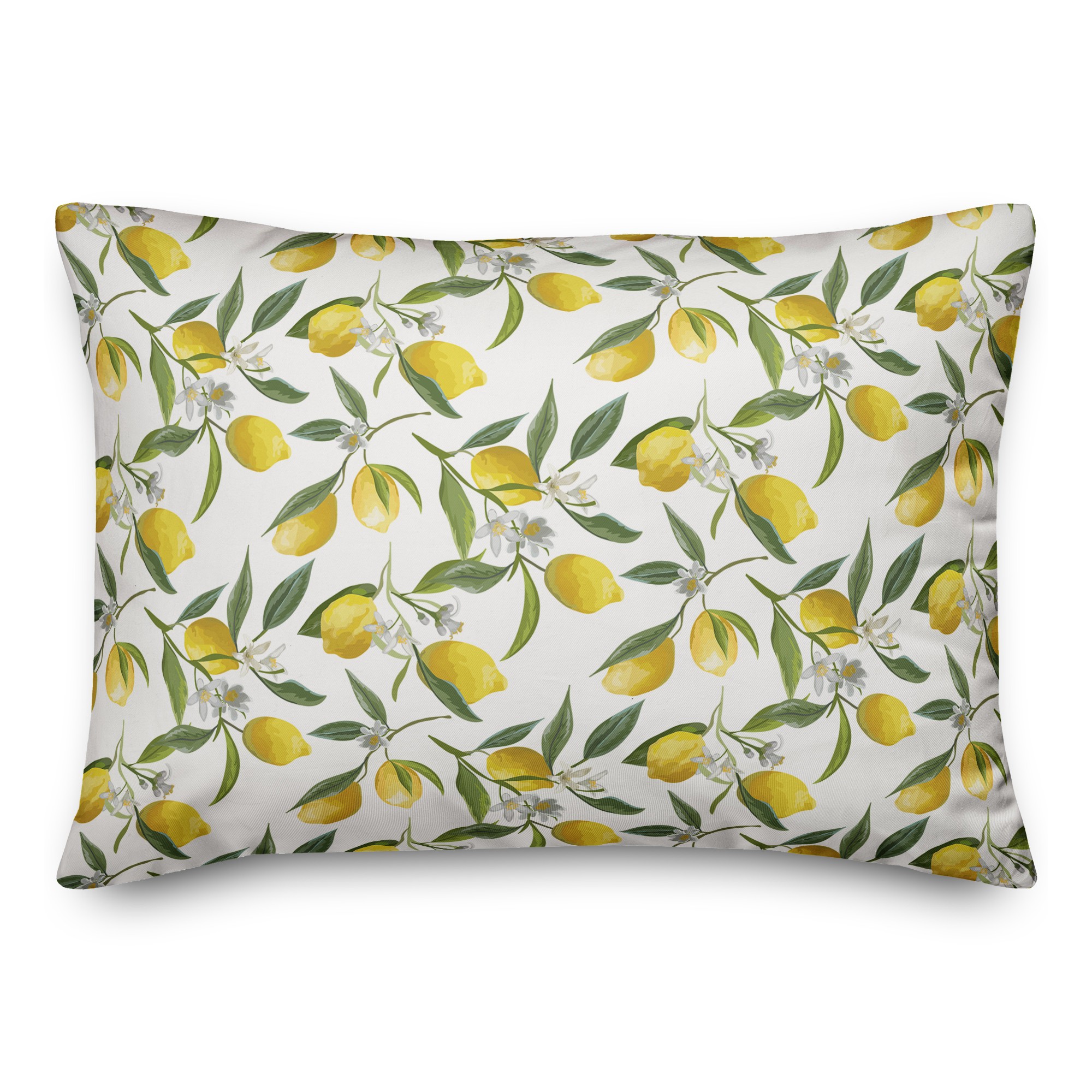 All Over Lemon Pattern 14x20 Personalized Indoor / Outdoor Pillow