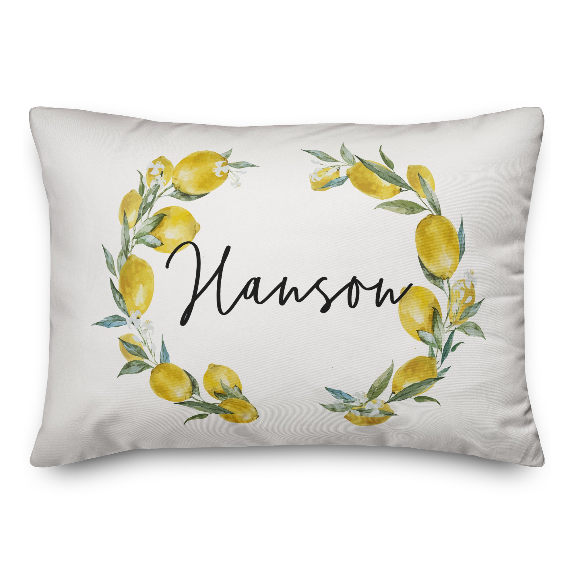 Green Buffalo Check 14x20 Personalized Indoor / Outdoor Pillow