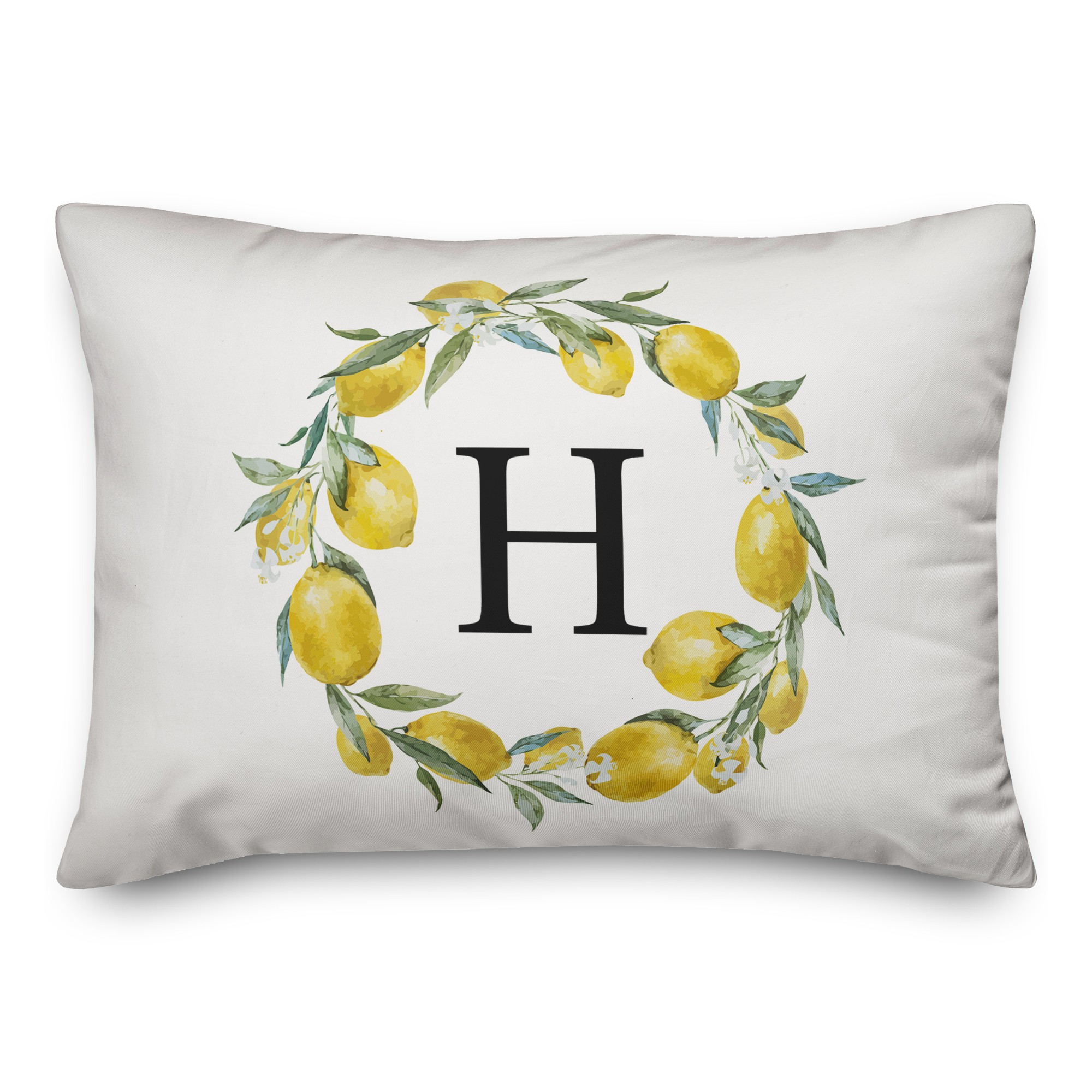 Green Buffalo Check Pillow 14x20 Personalized Indoor / Outdoor Pillow