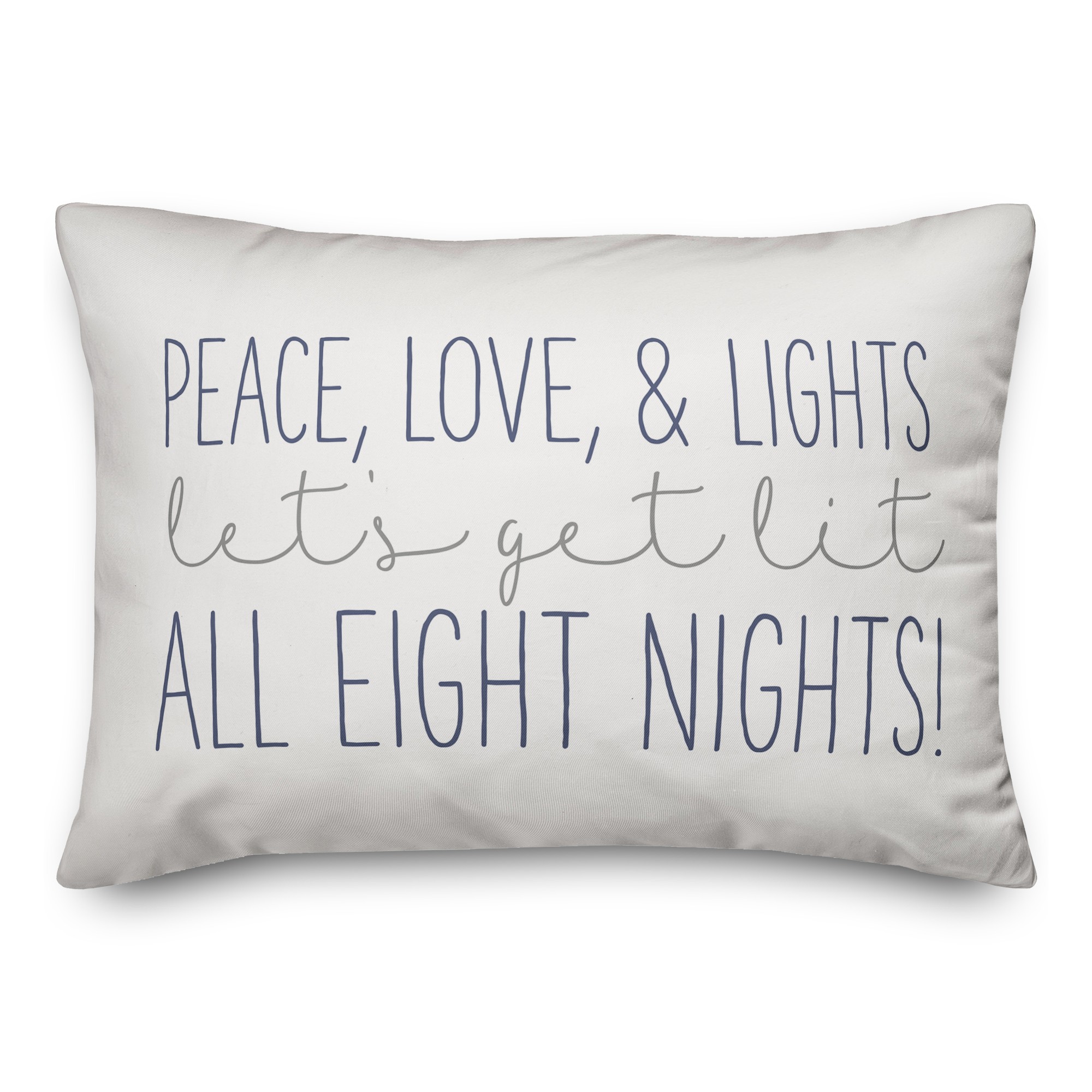 Peace Love and Lights Pillow