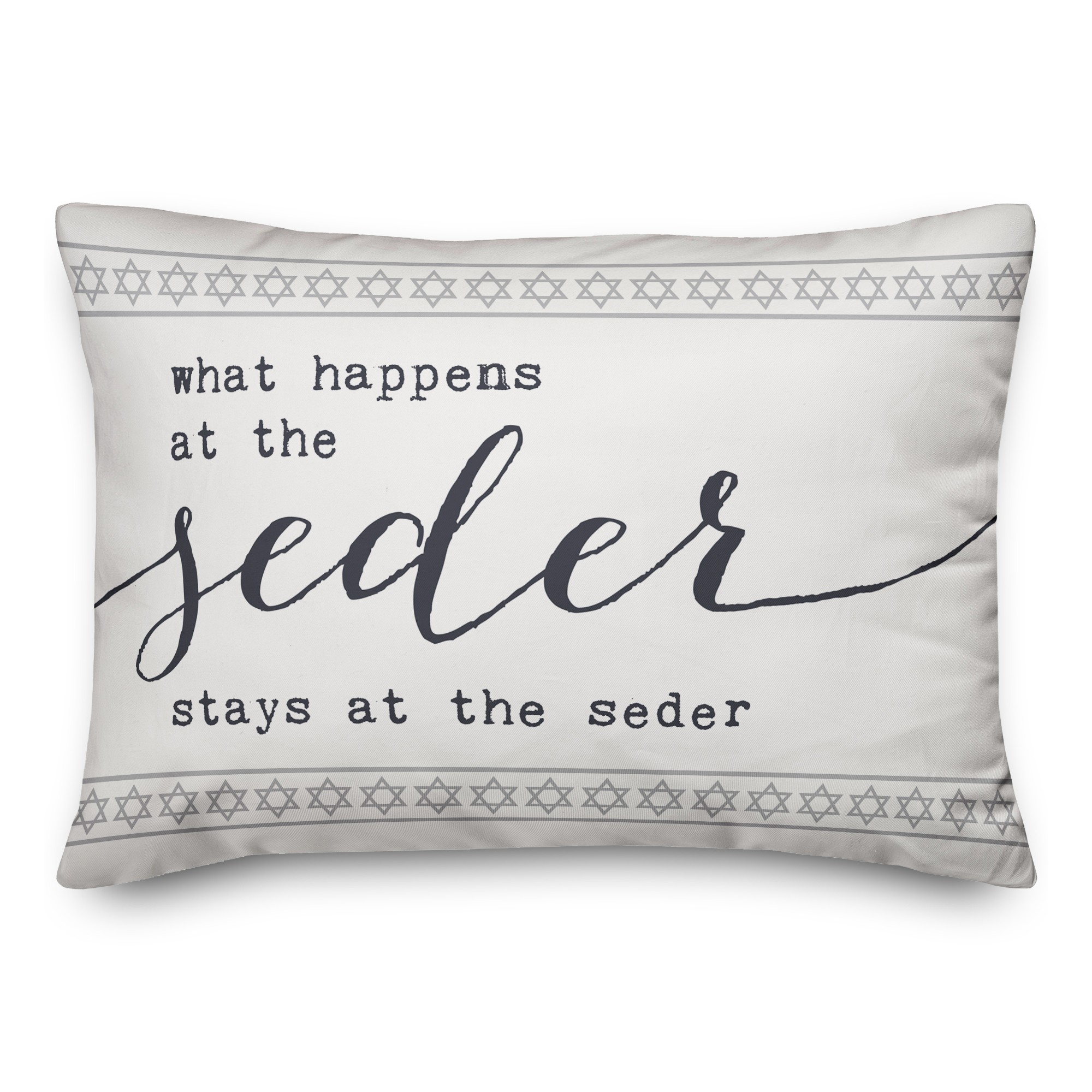 What Happens at the Seder Stays the the Seder Pillow