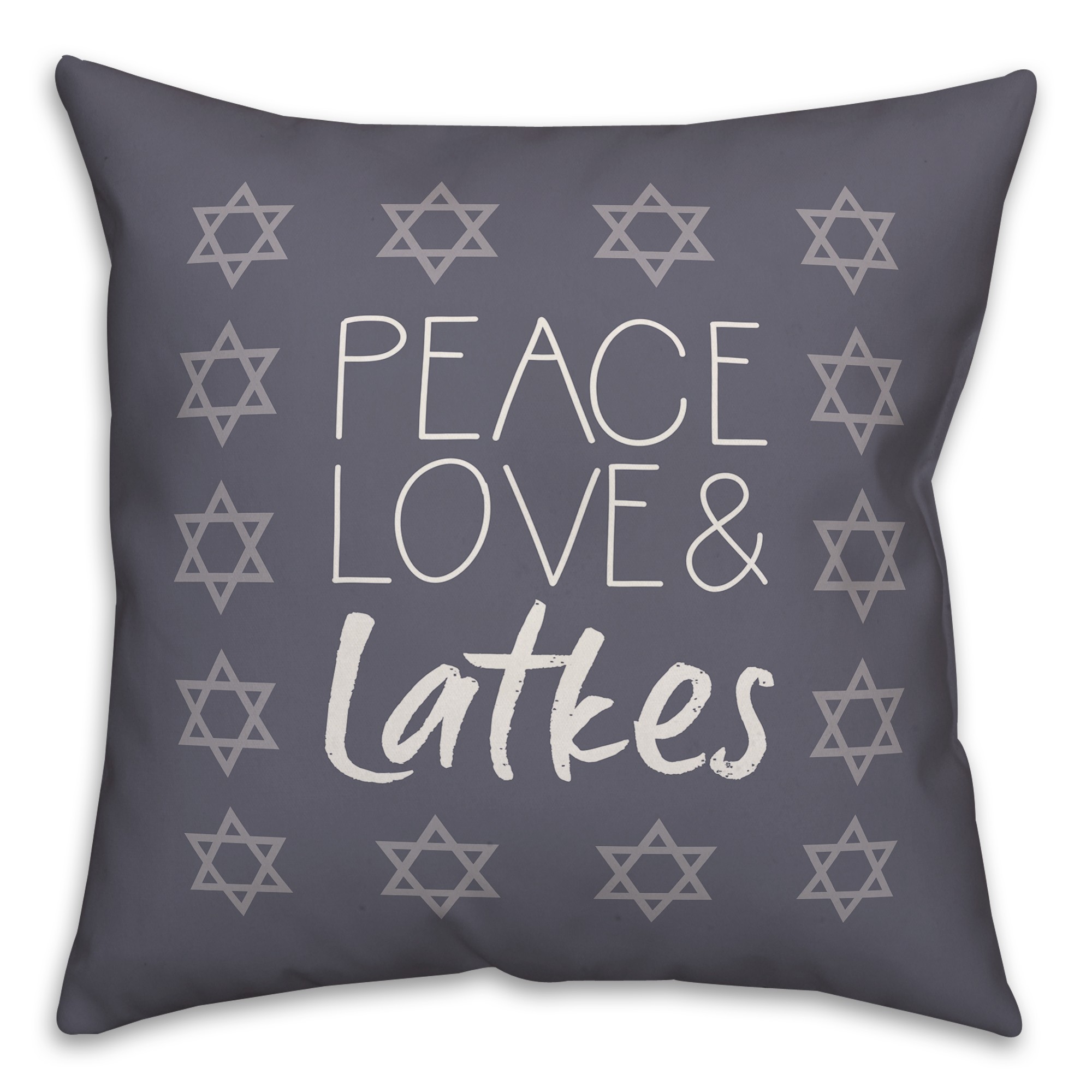 Peace Love Latkes Pillow
