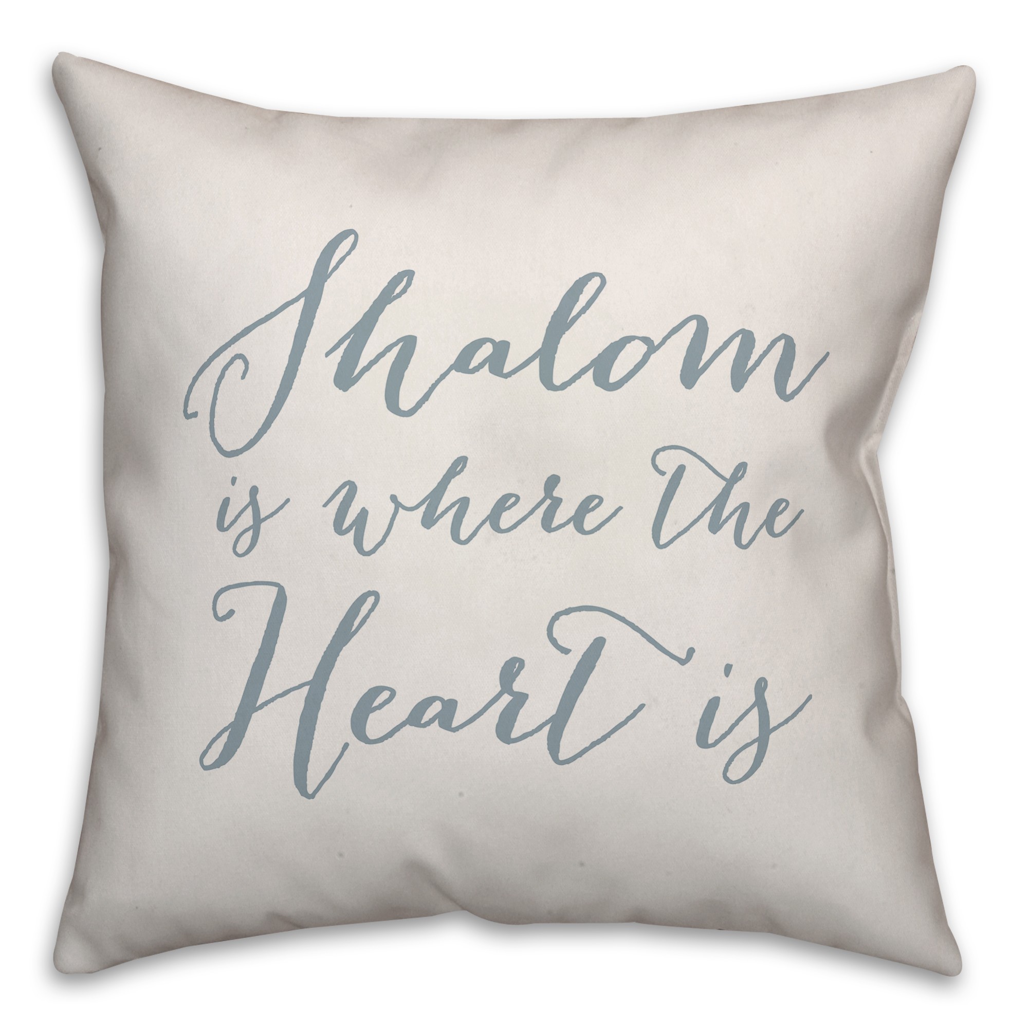Shalom is where the Heart is Pillow