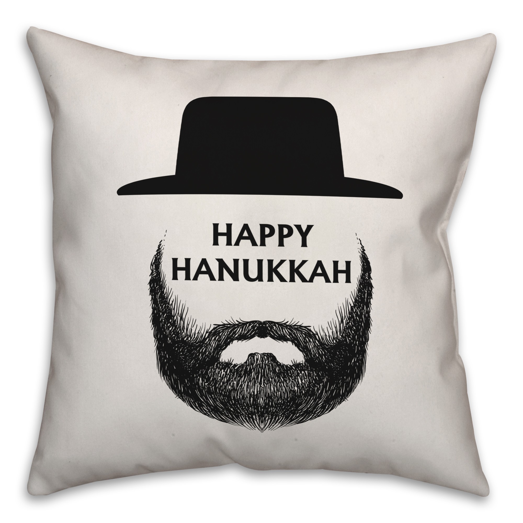 Happy Hanukkah Beard Pillow
