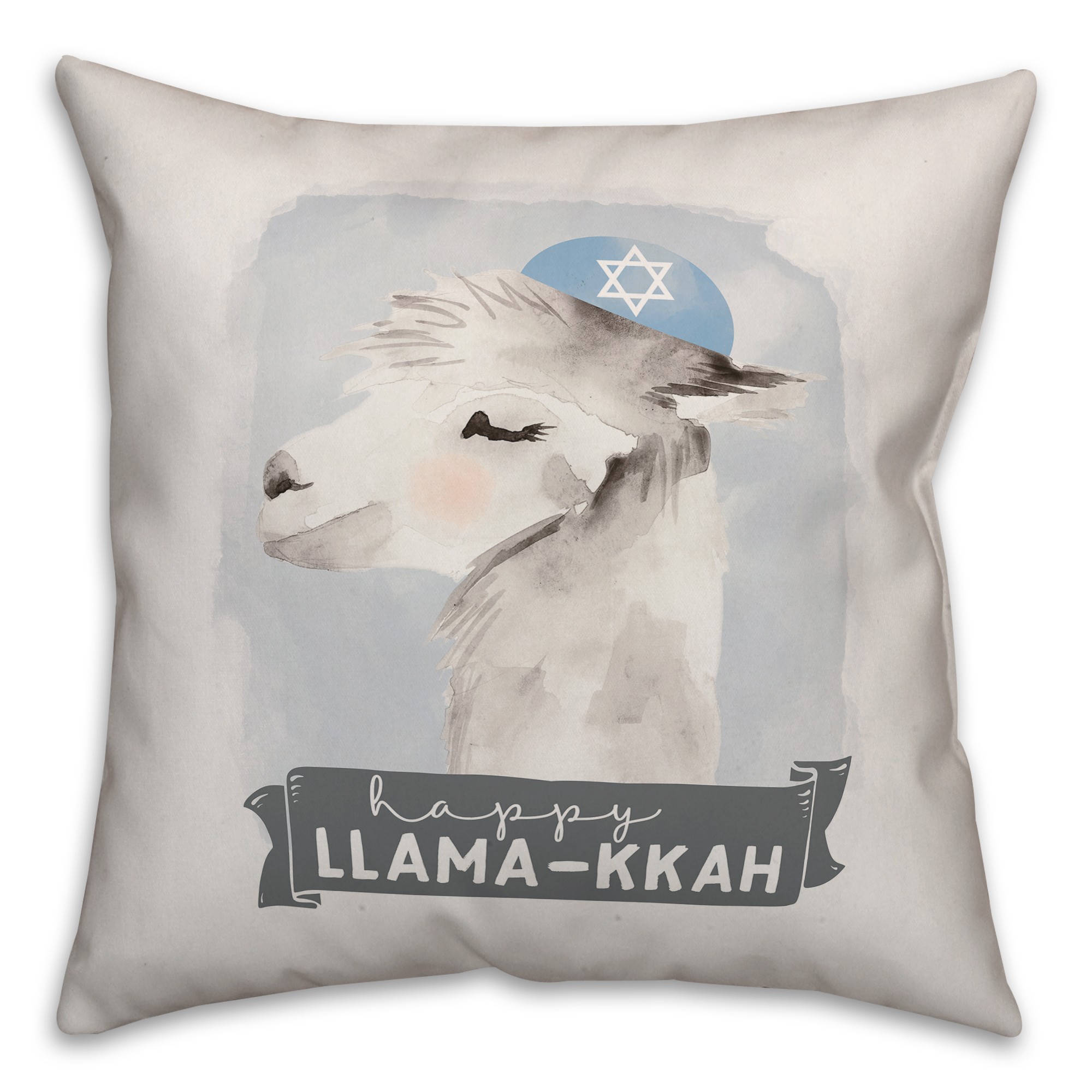 Happy Llama-kkah Pillow