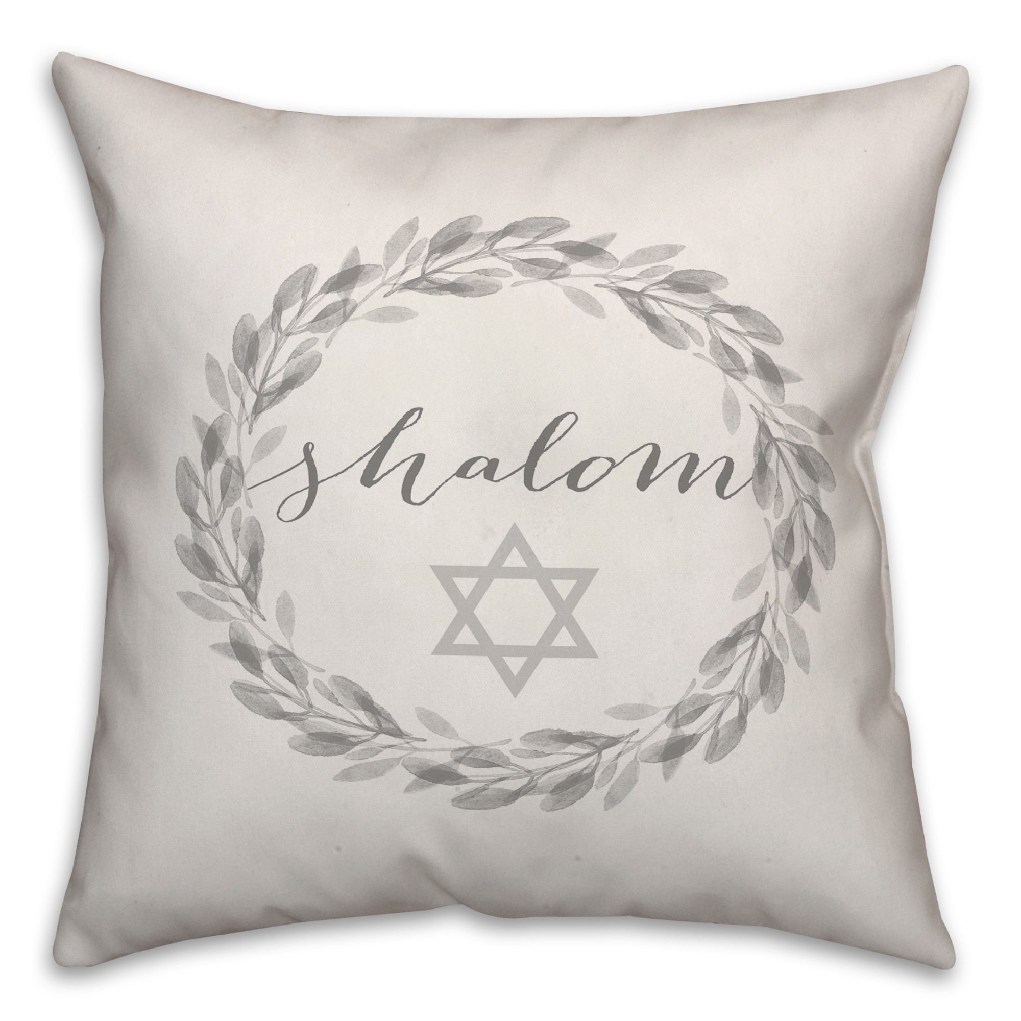 Shalom Wreath Pillow