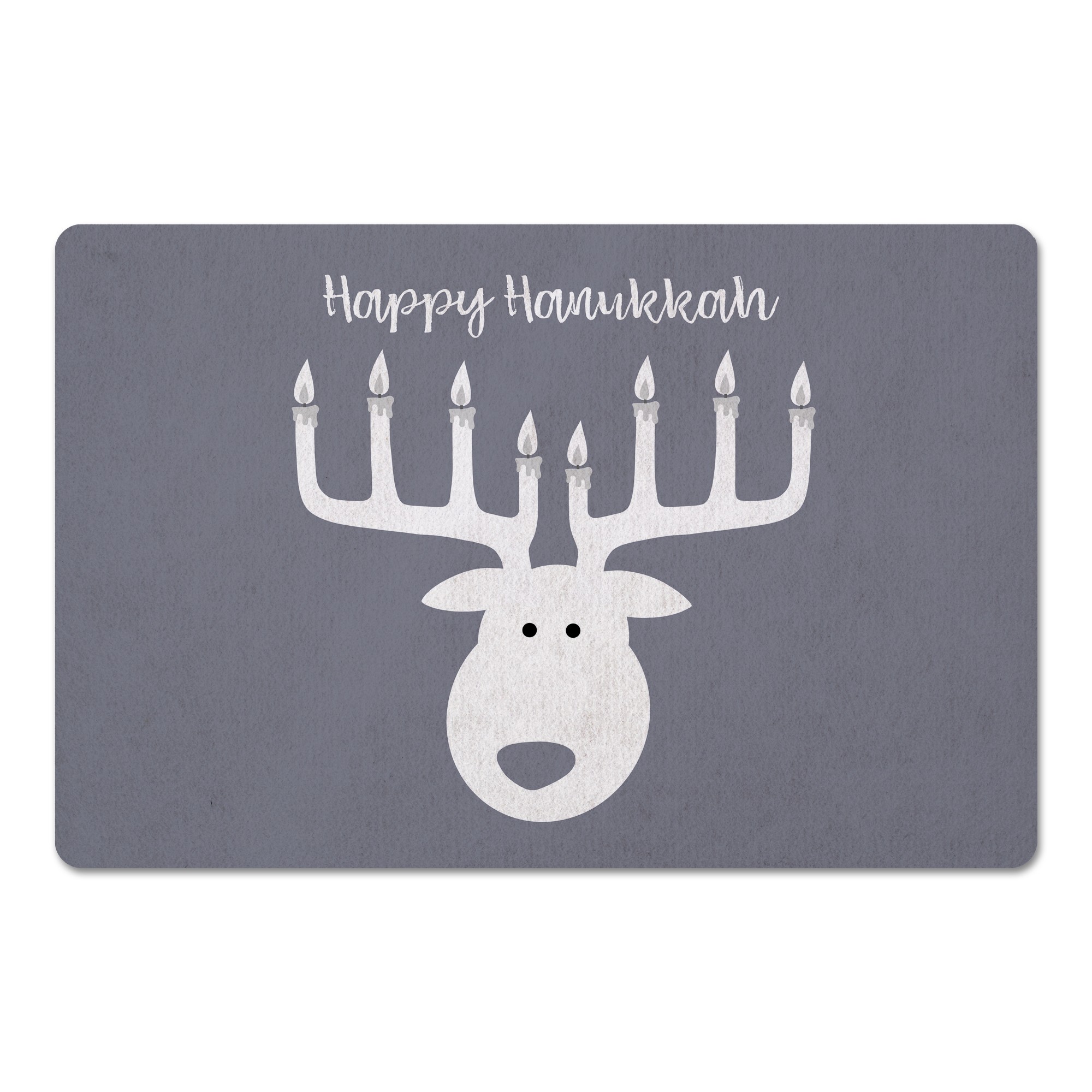 Deer Menorah 27x18 Floor Mat