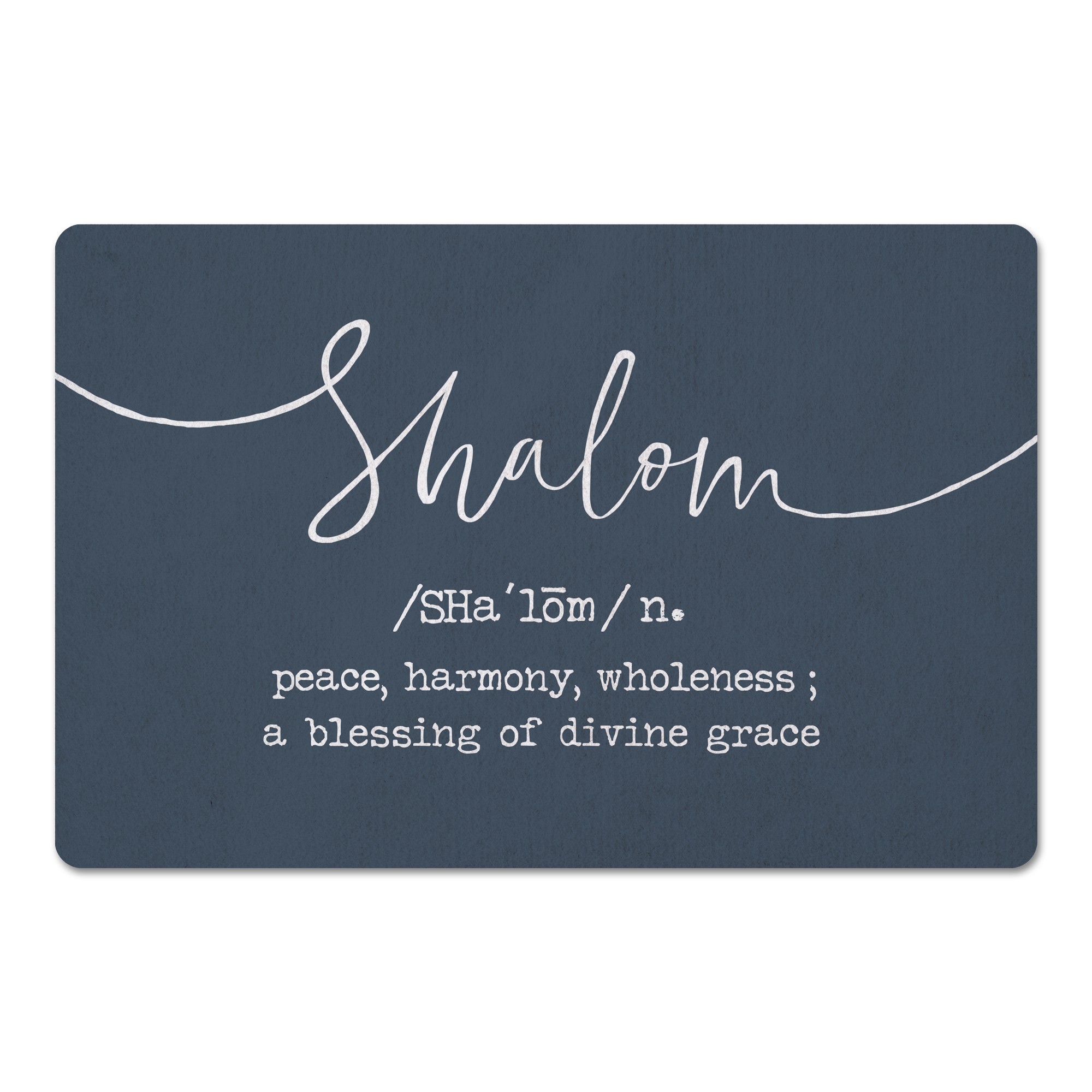 Shalom Definition 27x18 Floor Mat
