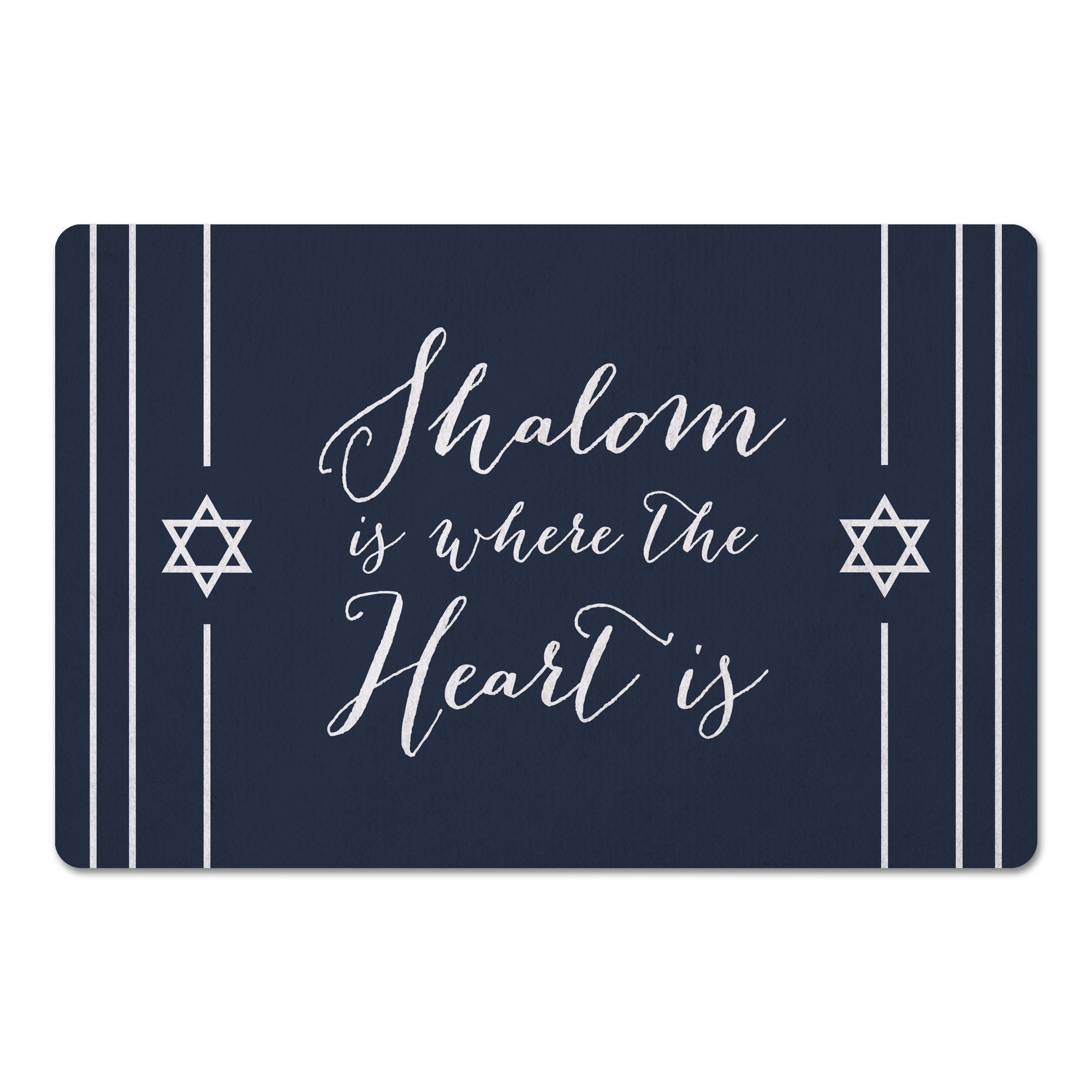 Shalom is where the Heart is 27x18 Floor Mat