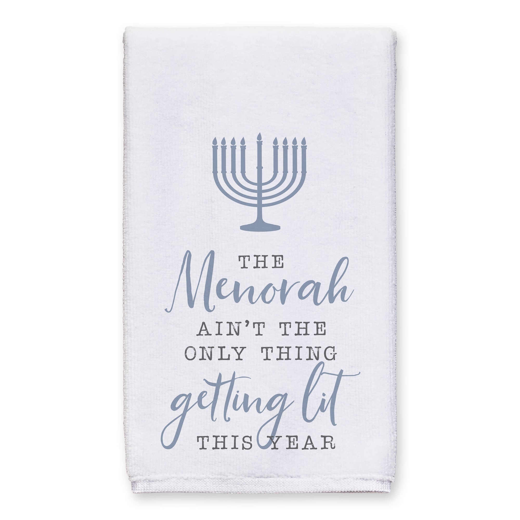 Menorah Getting Lit 16x25 Towel