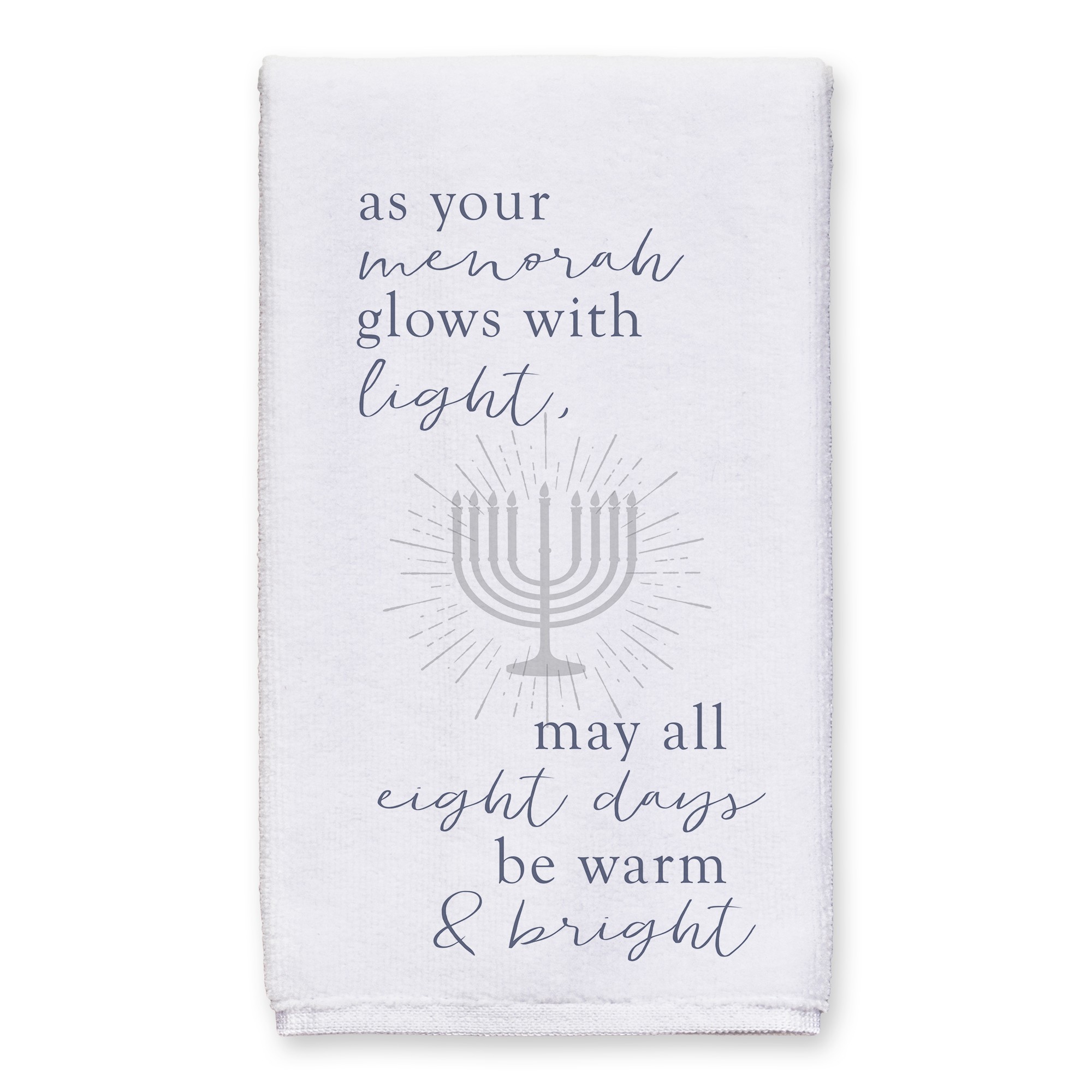 As Your Menorah Glows 16x25 Towel
