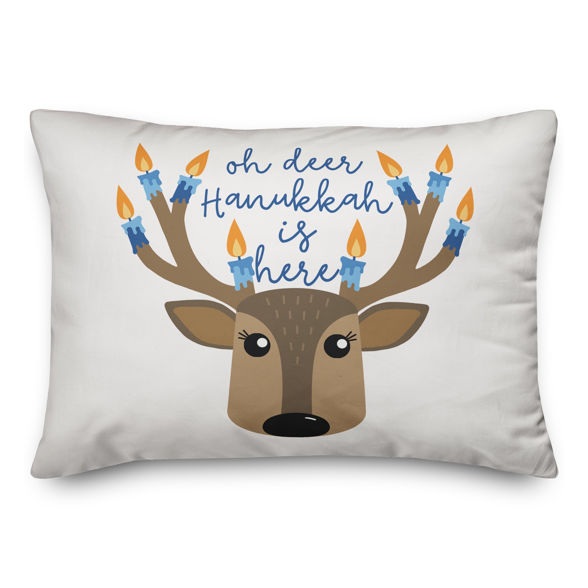 Hanukkah Deer Pillow