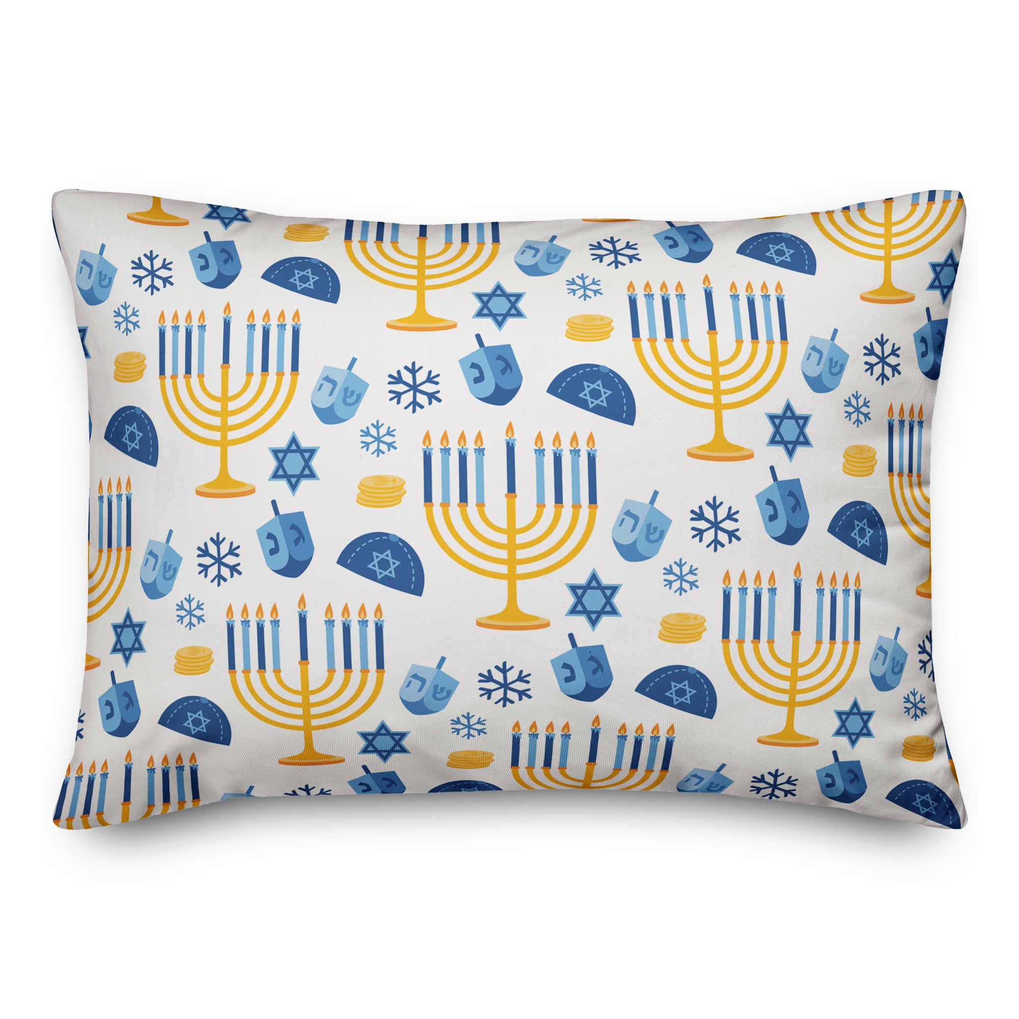 Hanukkah Pattern Pillow