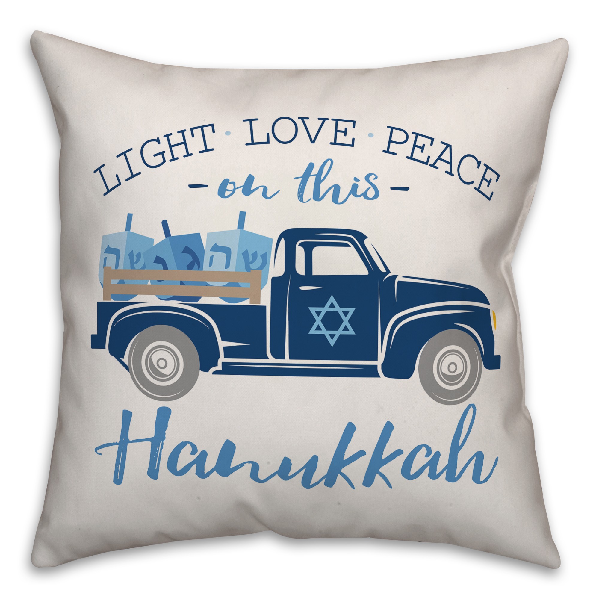 Hanukkah Truck Pillow