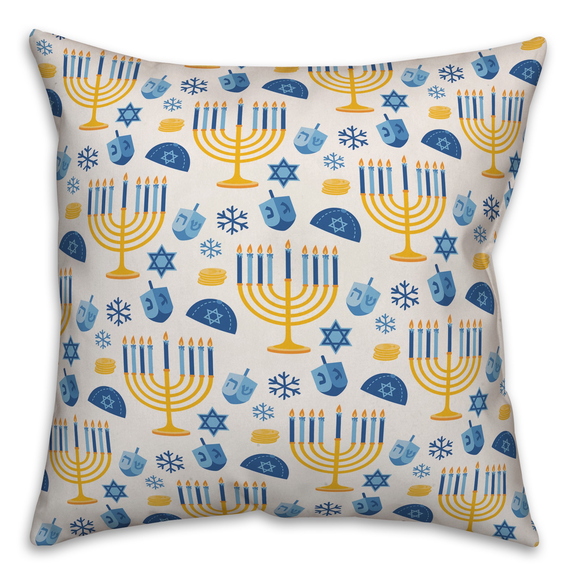 Hanukkah Pattern Pillow