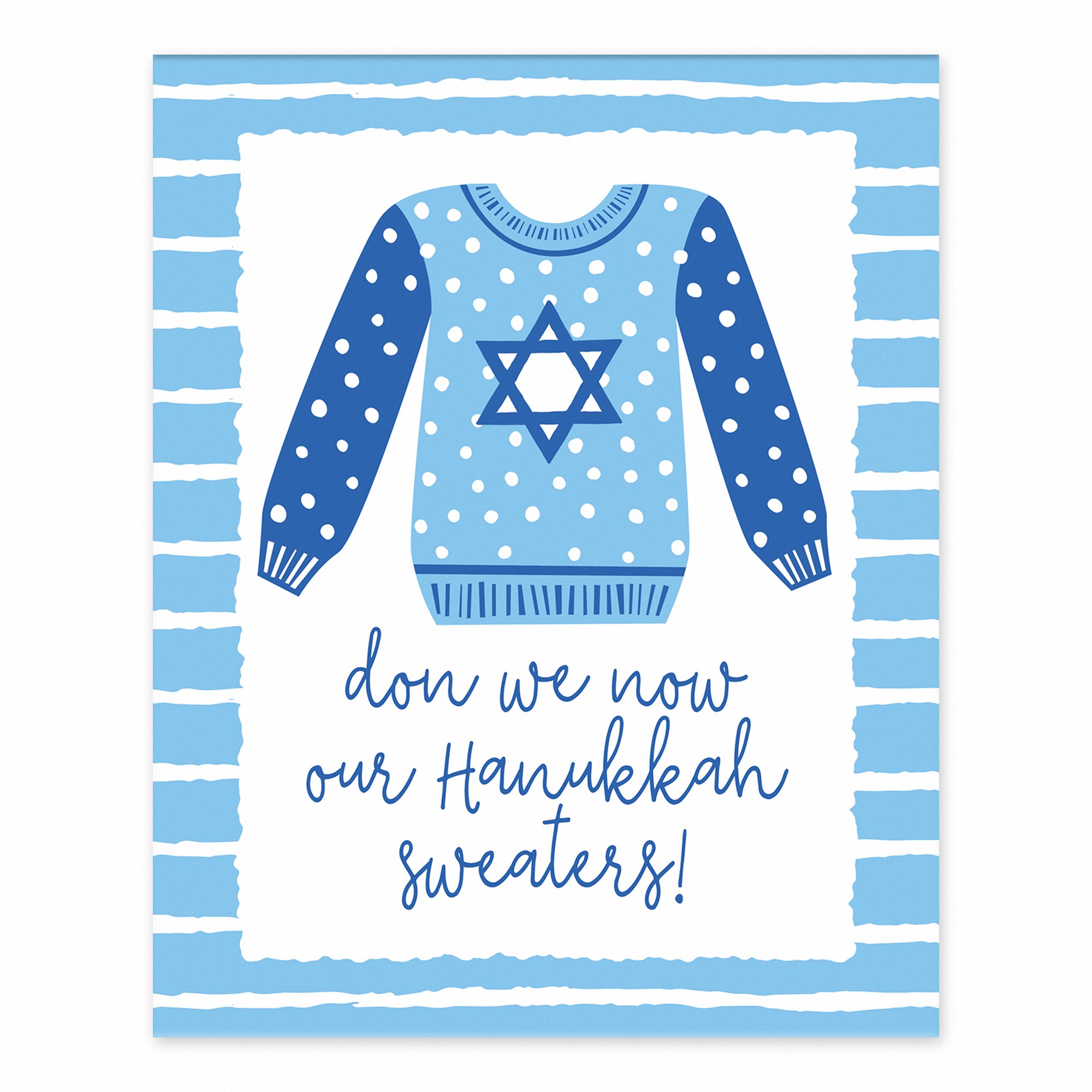 Hanukkah Sweater 8x10 Tabletop Canvas