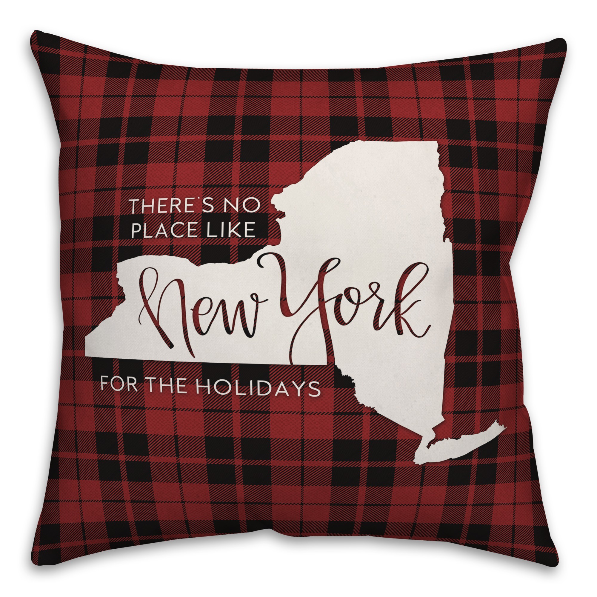 There's No Place Like New York For the Holidays Pillow