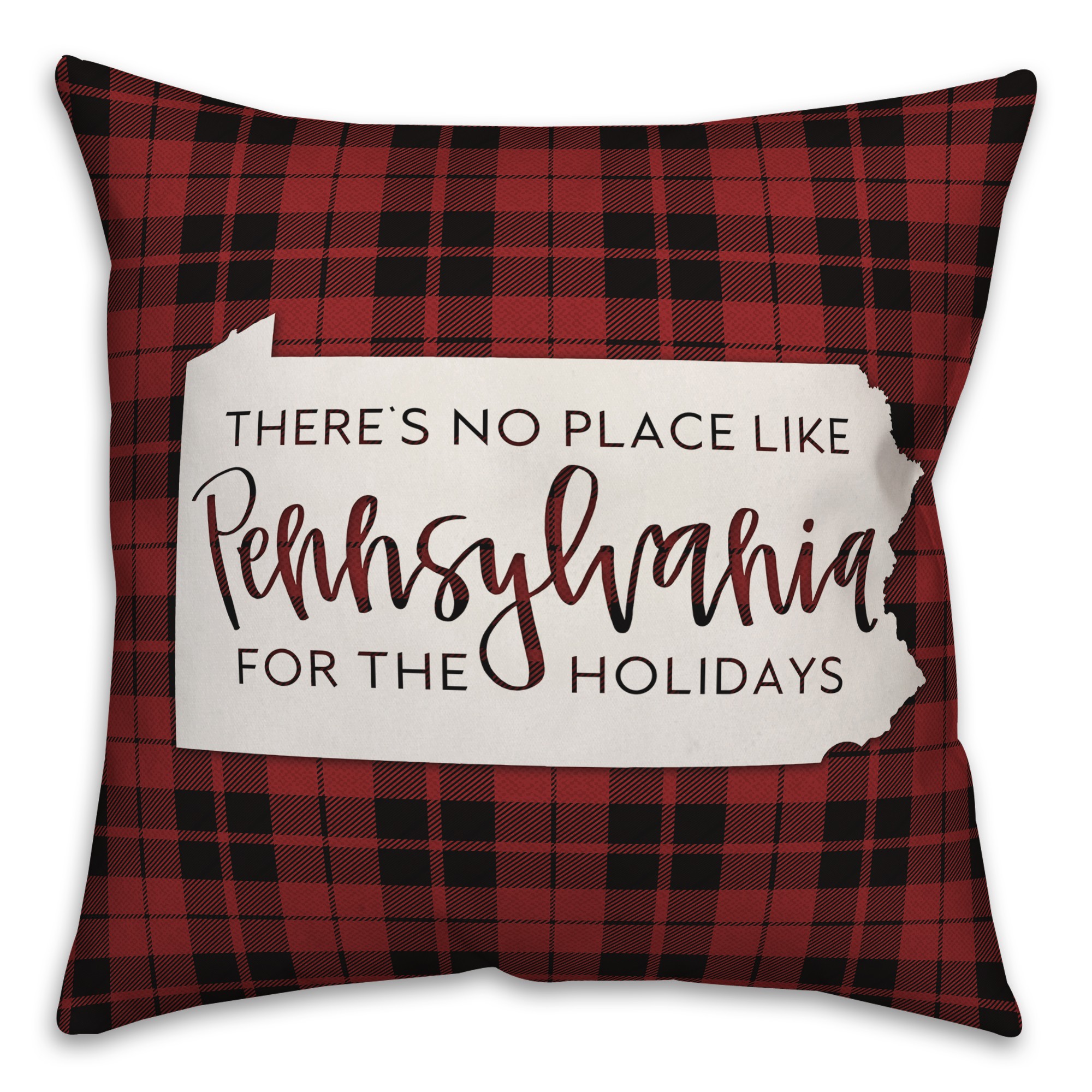 There's No Place Like Pennsylvania For the Holidays Pillow