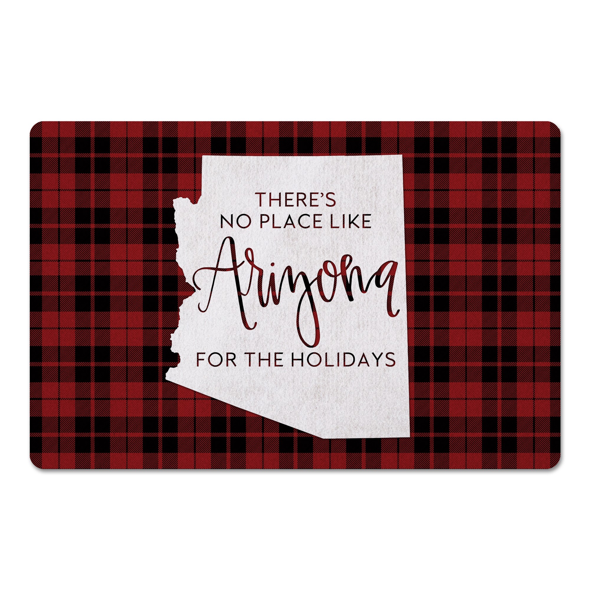 There's No Place Like Arizona For the Holidays 27x18 Floor Mat