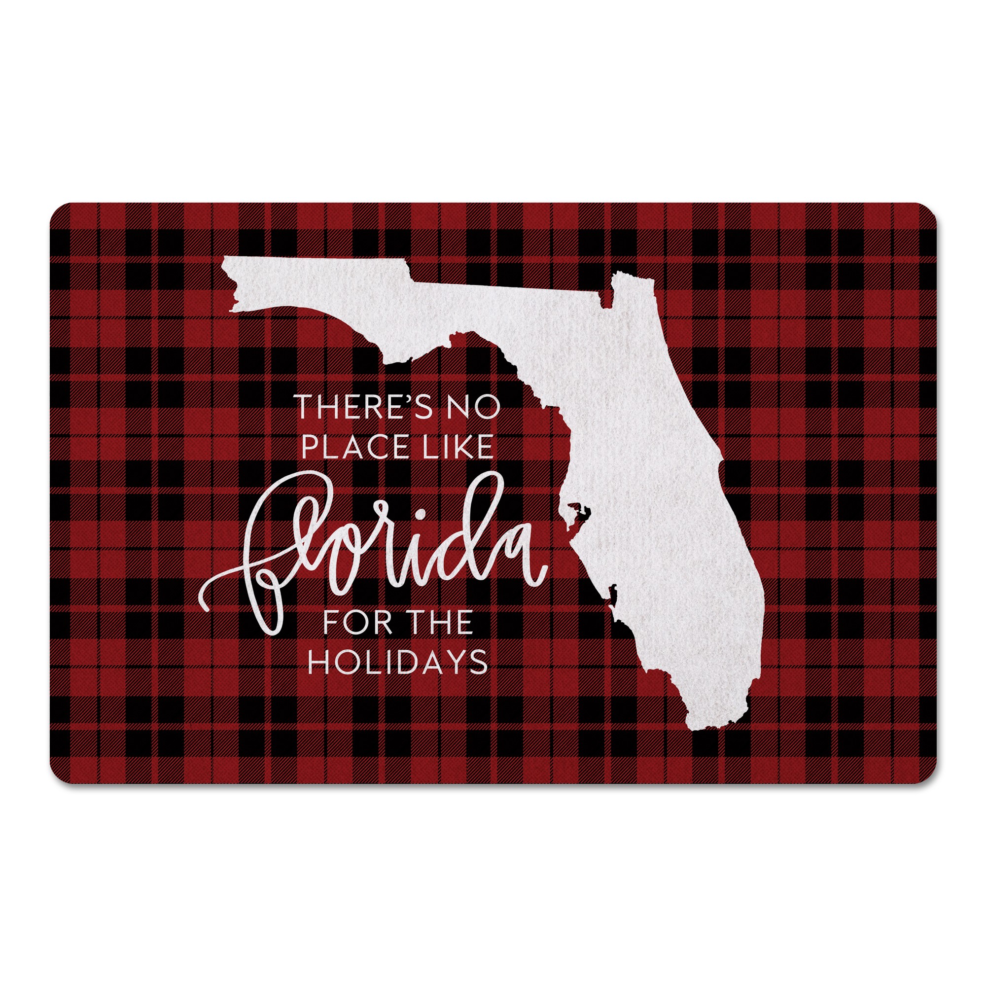There's No Place Like Florida For the Holidays 27x18 Floor Mat