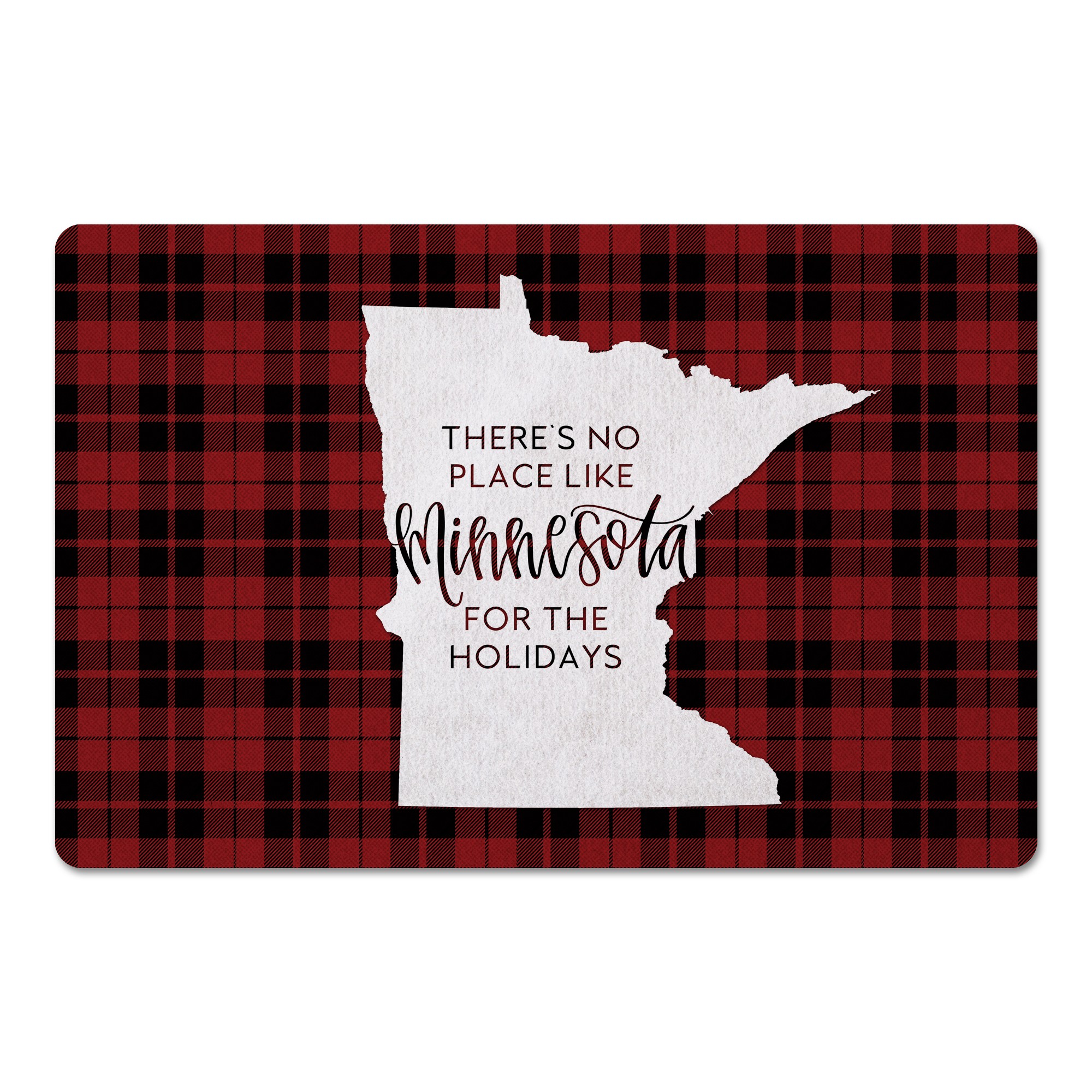 There's No Place Like Minnesota For the Holidays 27x18 Floor Mat