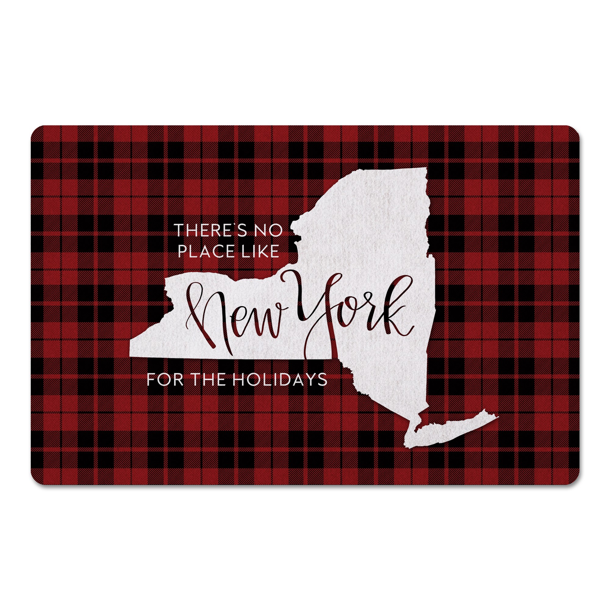 There's No Place Like New York For the Holidays 27x18 Floor Mat