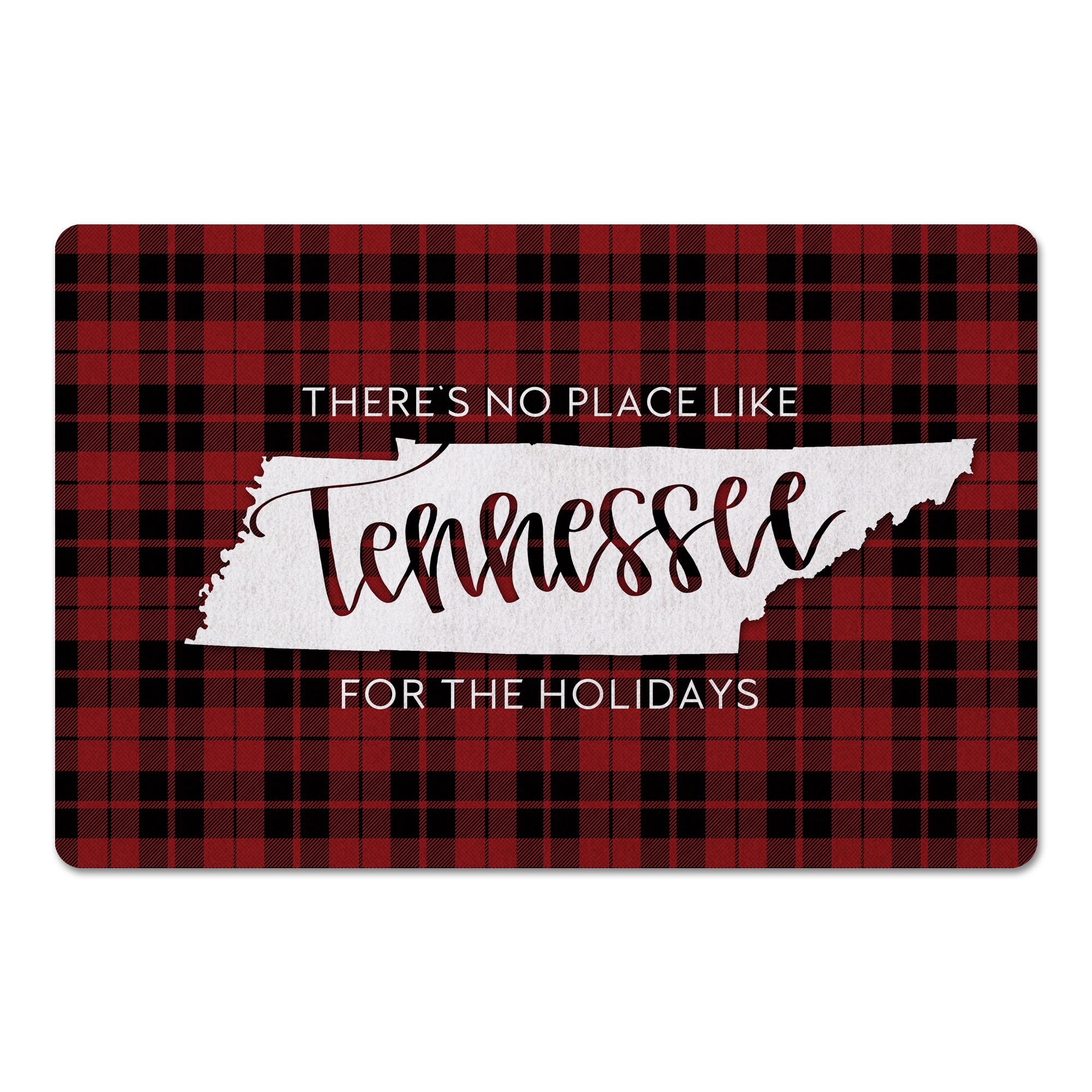 There's No Place Like Tennessee For the Holidays 27x18 Floor Mat