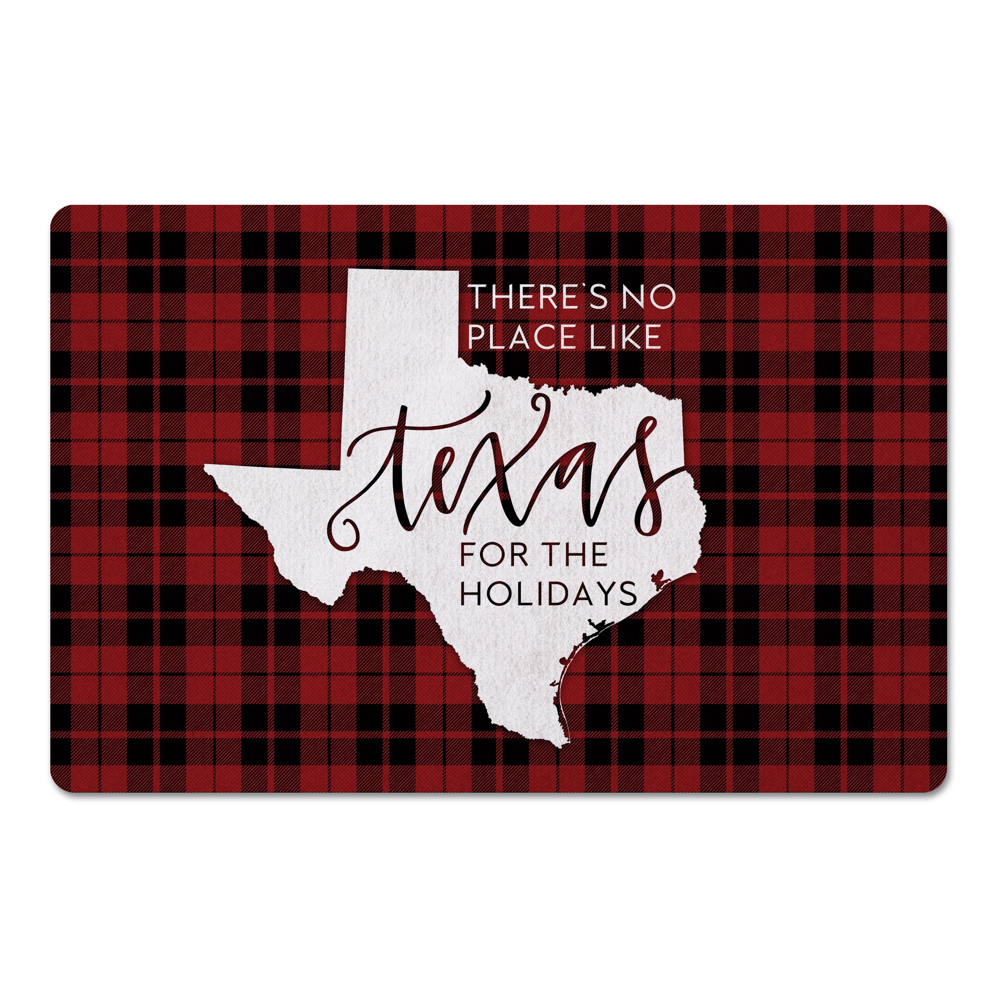 There's No Place Like Texas For the Holidays 27x18 Floor Mat
