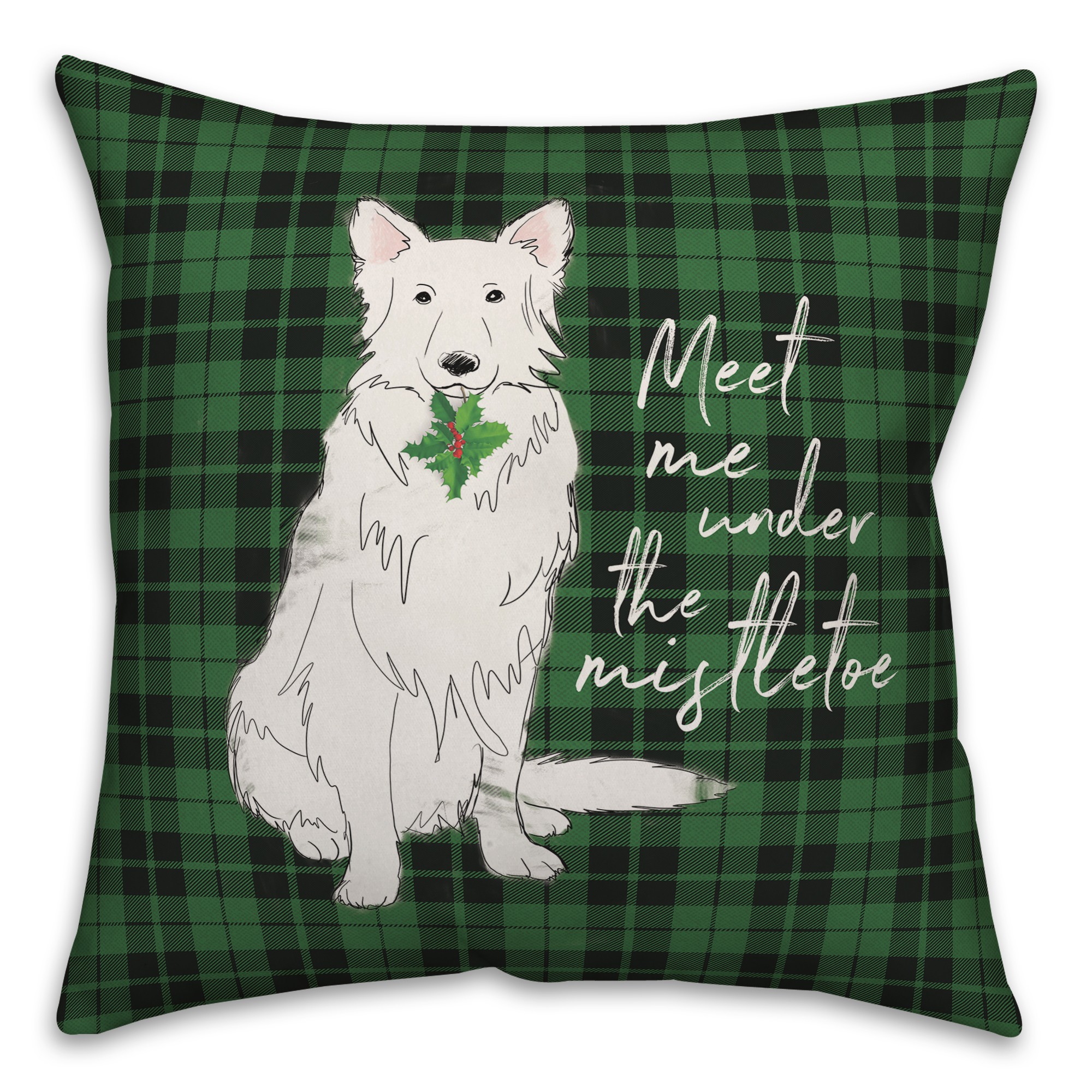 Meet Me Under the Mistletoe Pillow
