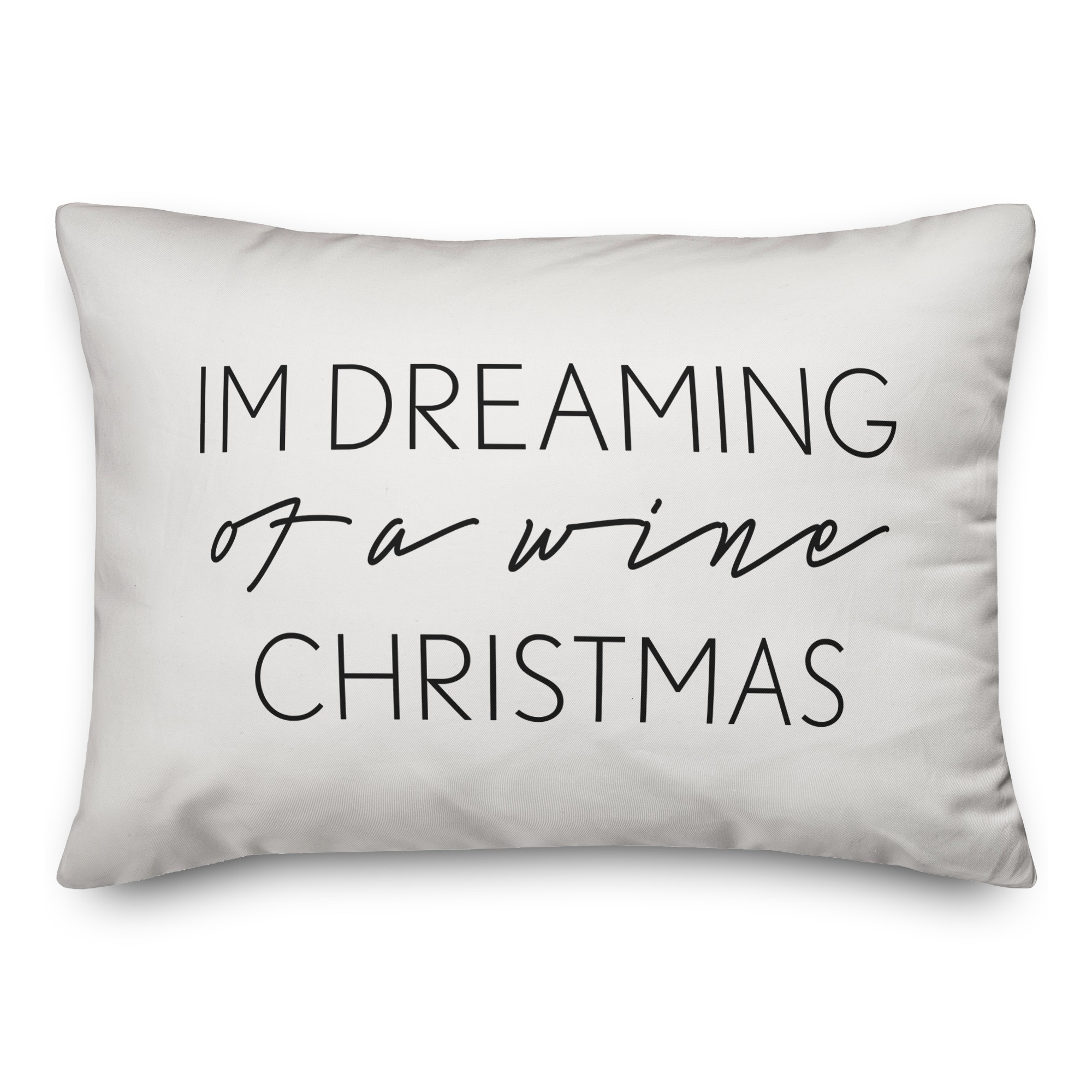 Wine Christmas Pillow