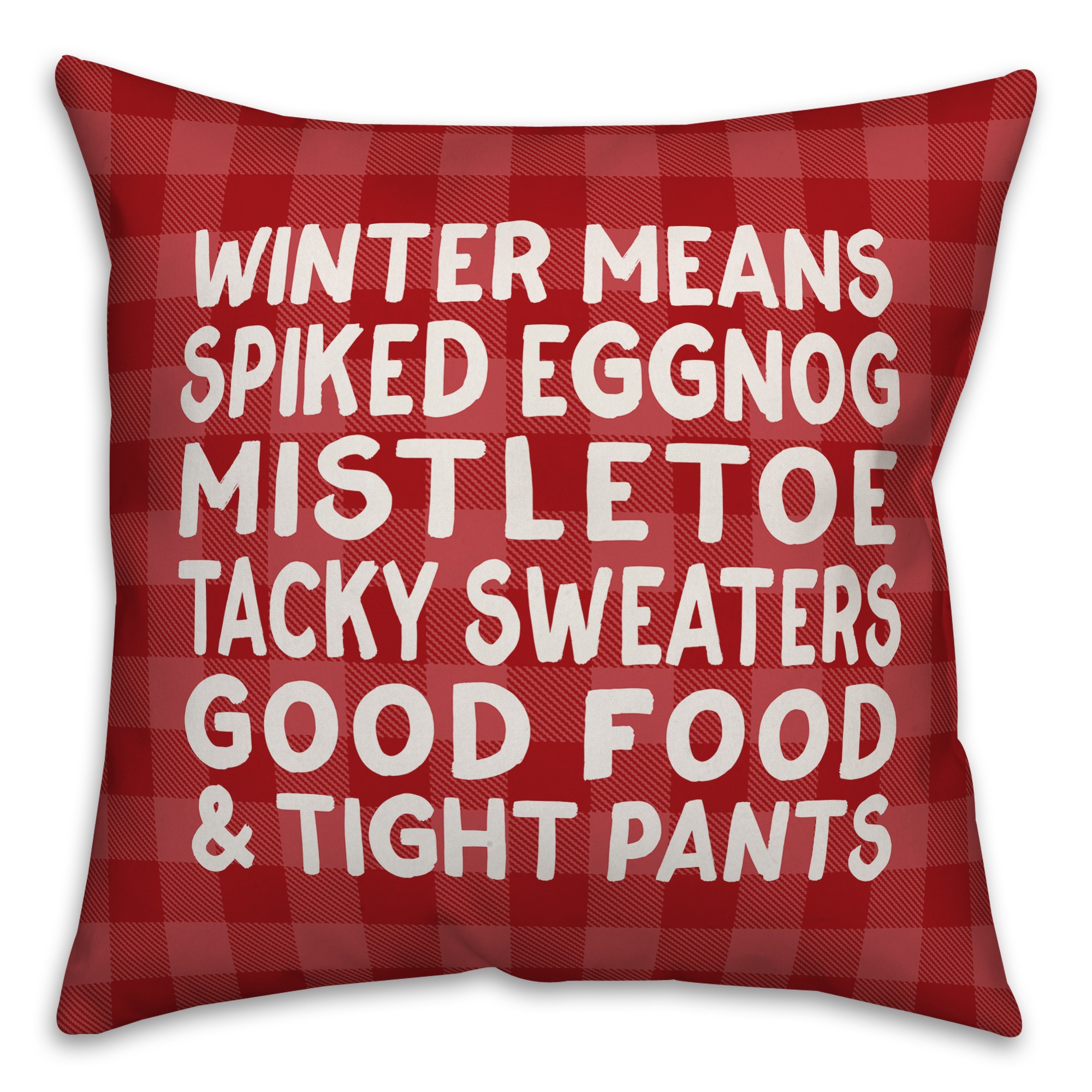 Winter Words Pillow