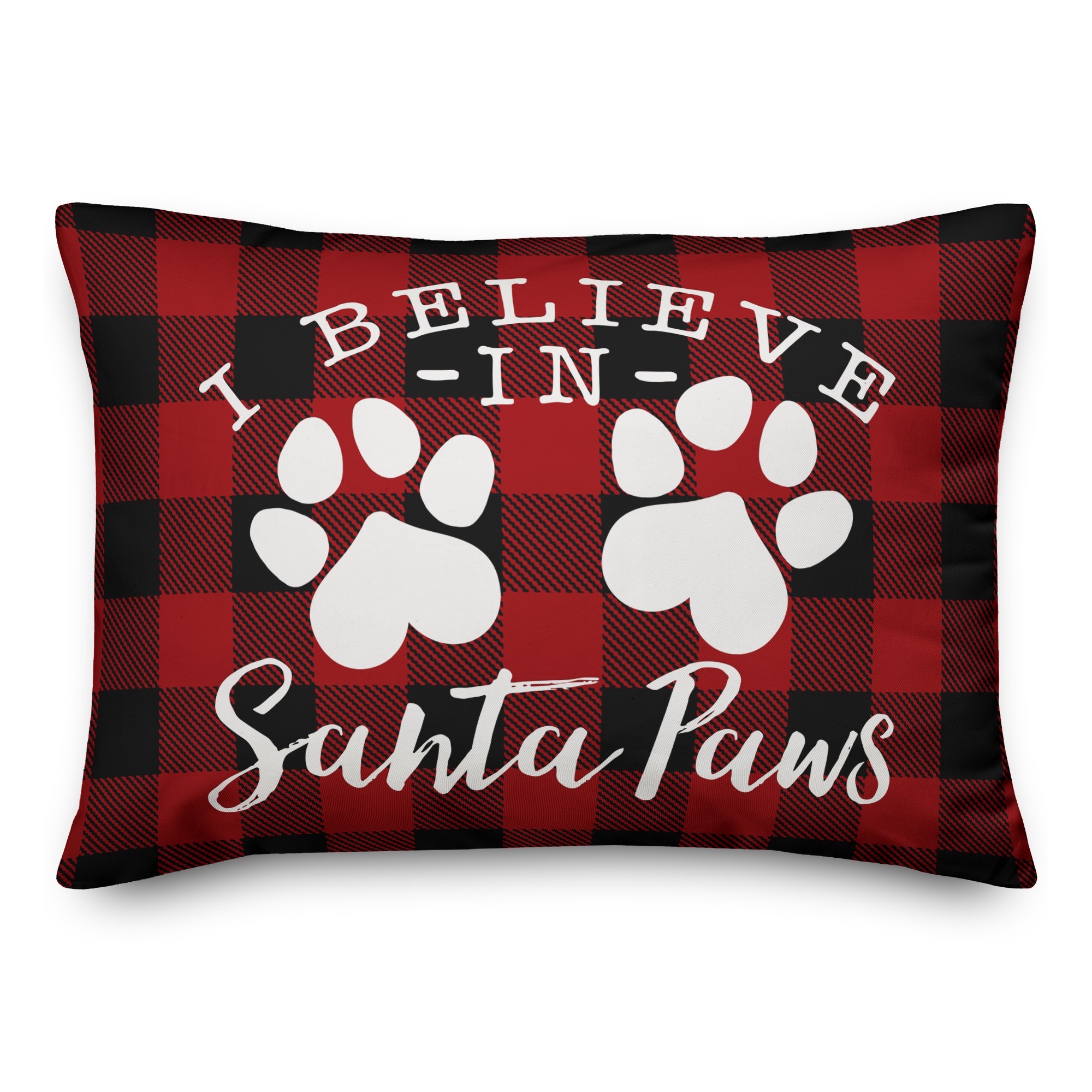 I Believe in Santa Paws Pillow