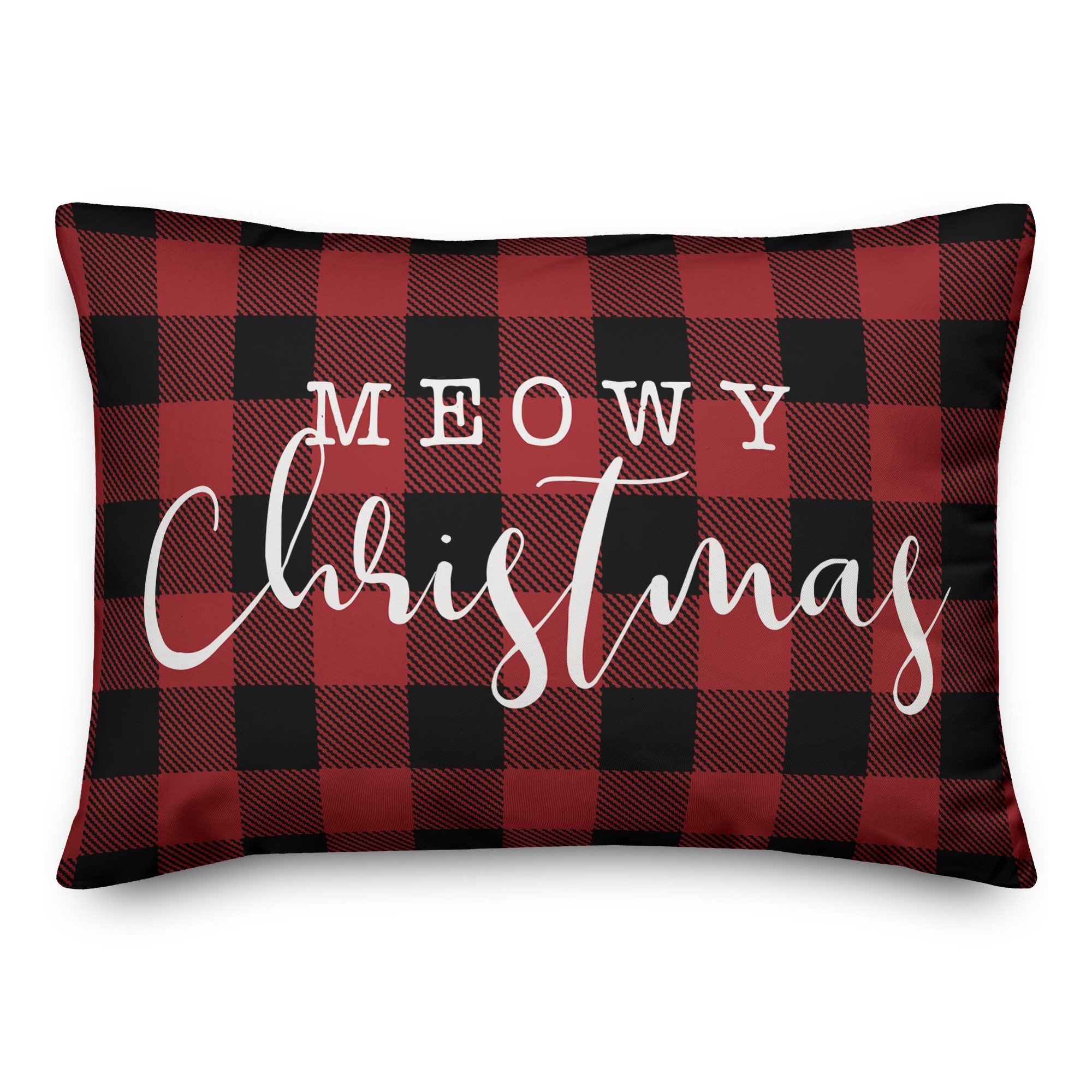 Meowy Christmas Pillow