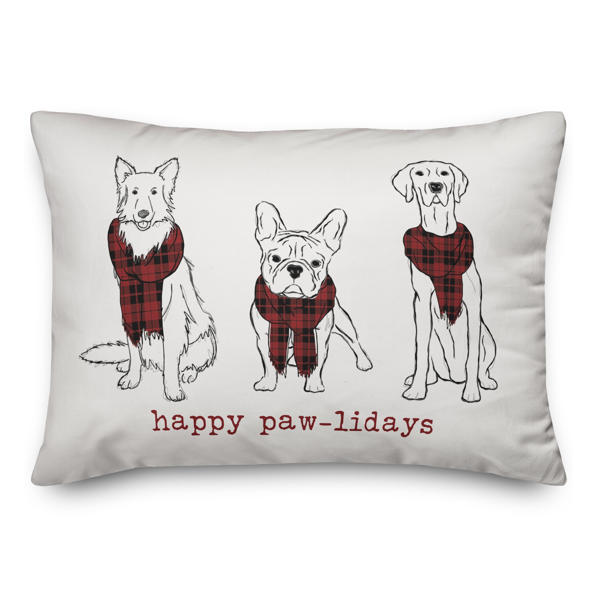 Happy Pawlidays Scarves Pillow