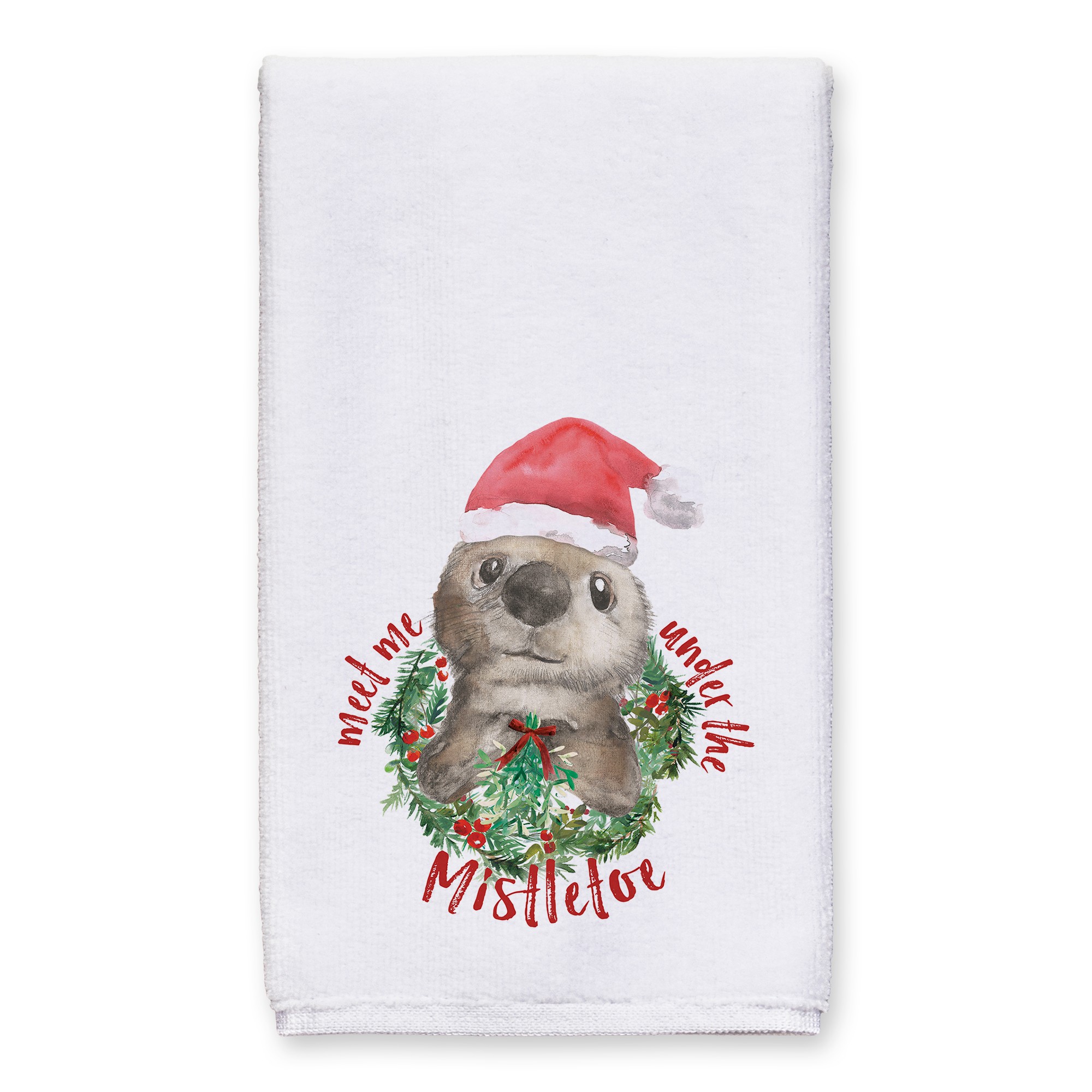 Mistletoe Otter 16x25 Towel