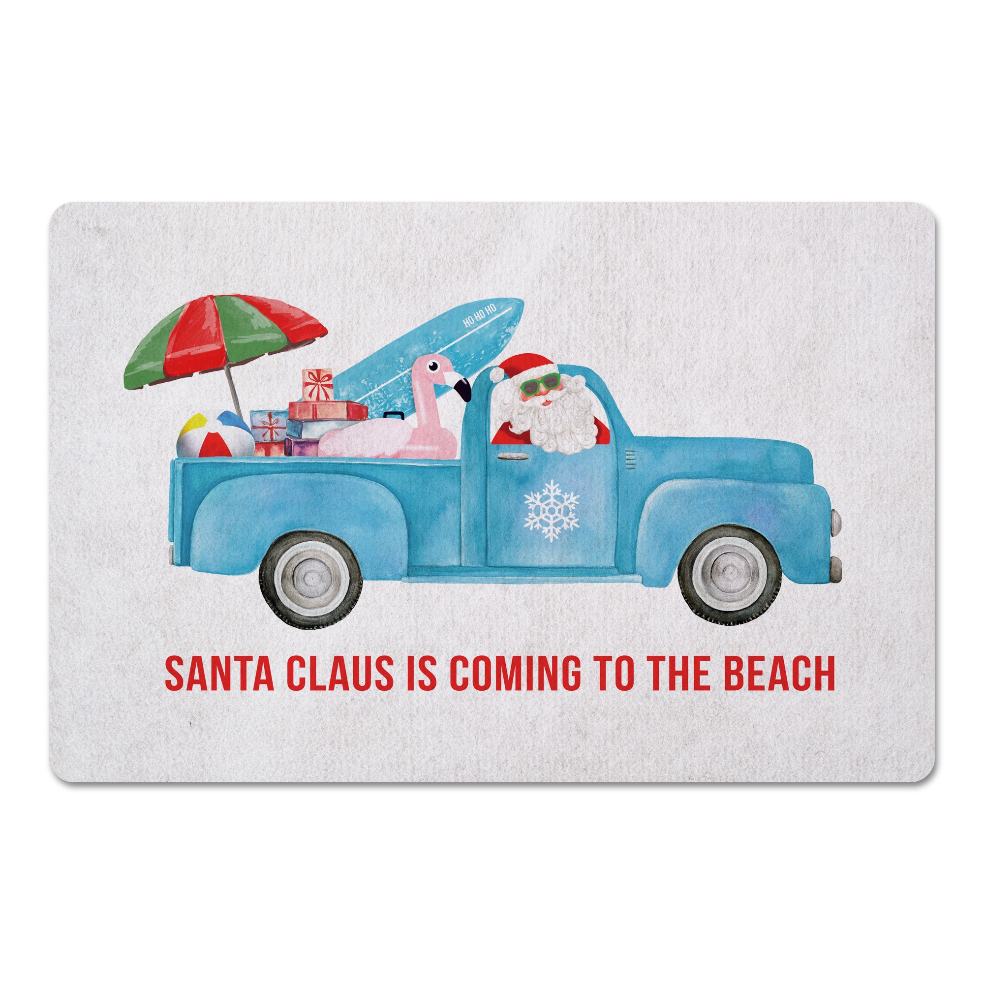 Santa Claus Sea Cruiser 27x18 Floor Mat