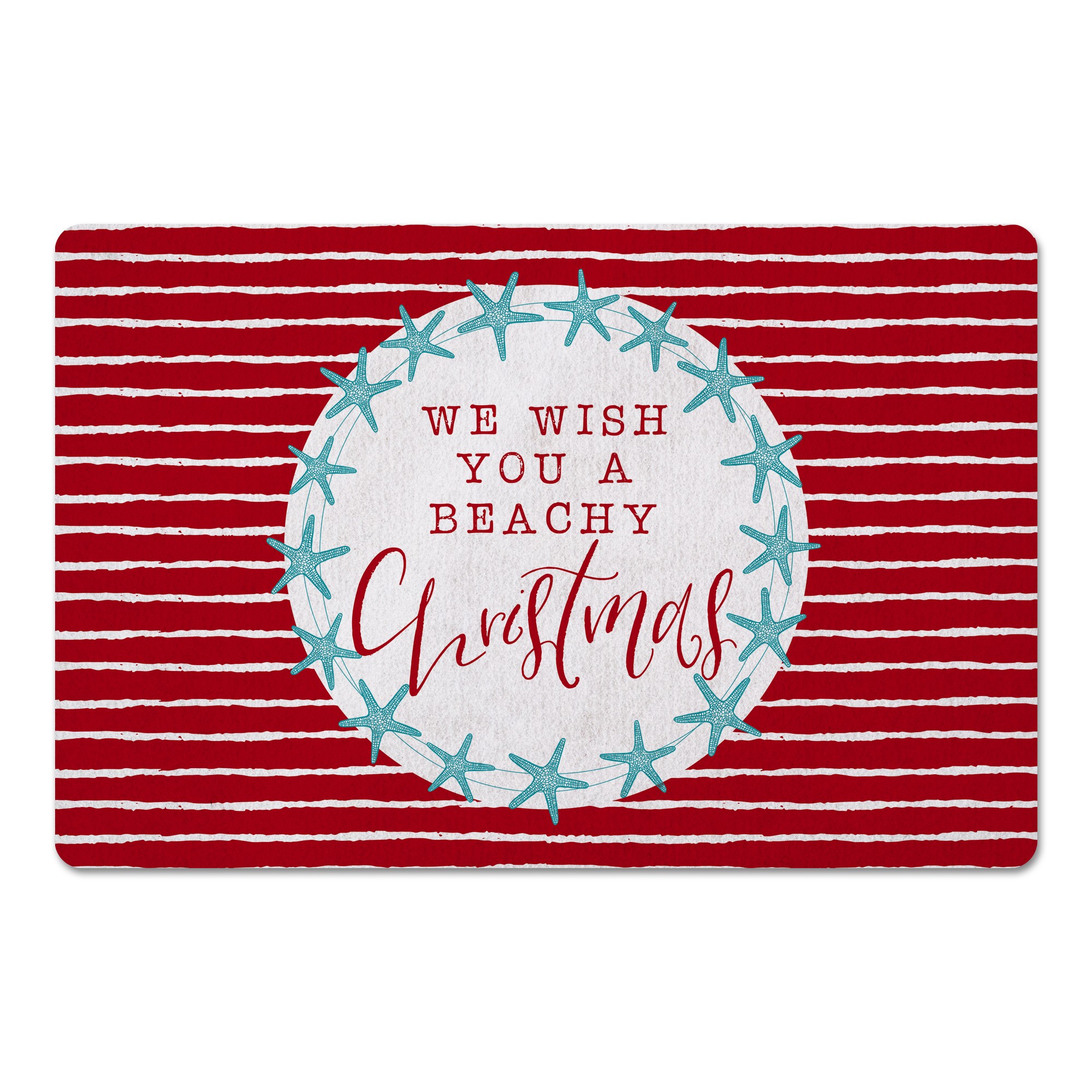 Starfish Wreath 27x18 Floor Mat