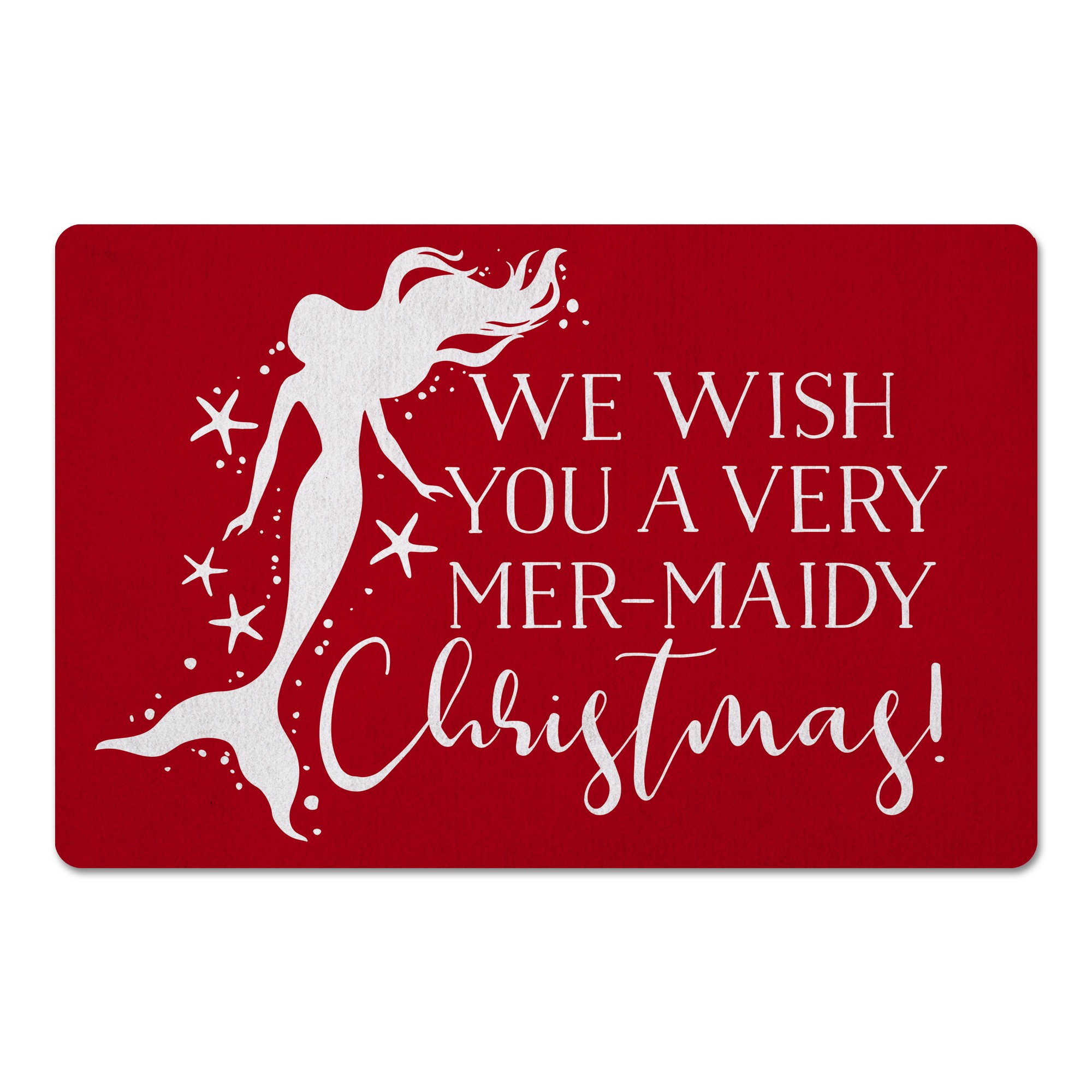 Mer-Maidy Christmas 27x18 Floor Mat