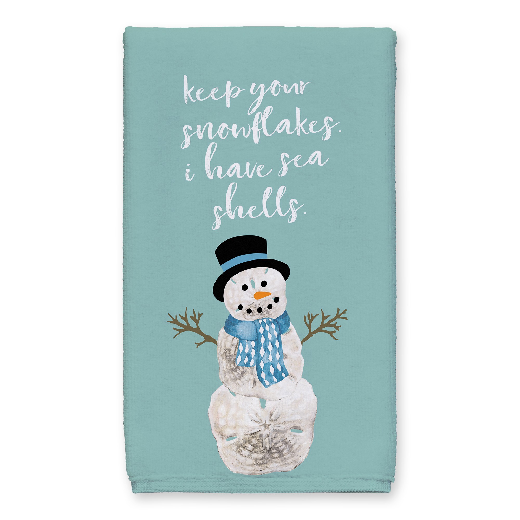 Sand Dollar Snowman 16x25 Towel