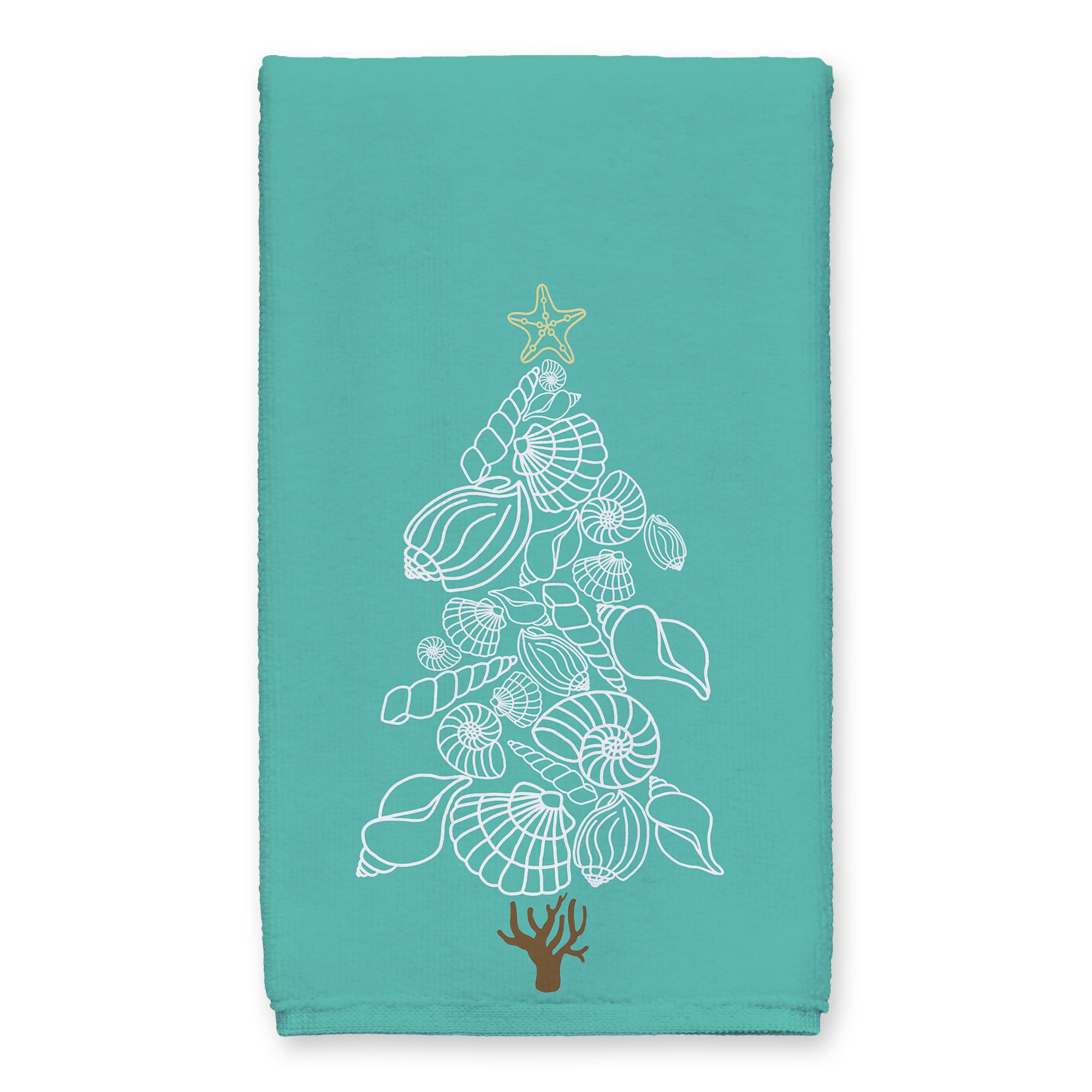 Sea Shell Christmas Tree 16x25 Towel