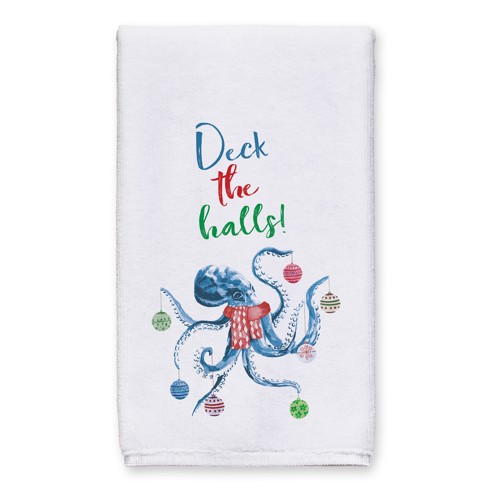 Octopus Christmas Tree 16x25 Towel