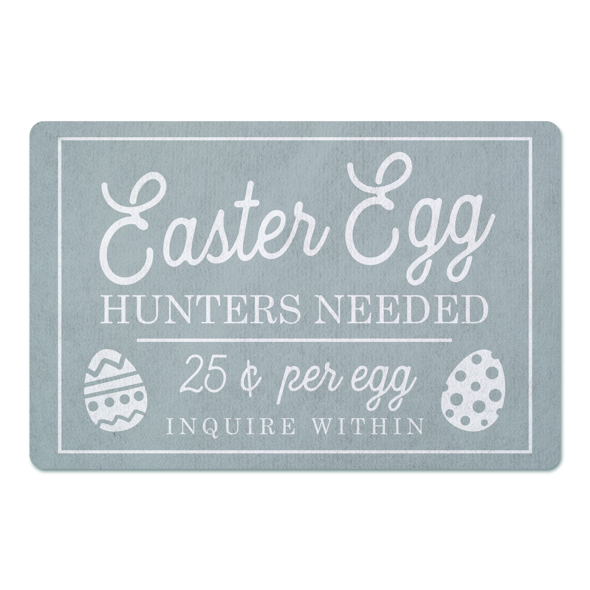 Easter Egg Hunters Needed  27x18 Floor Mat