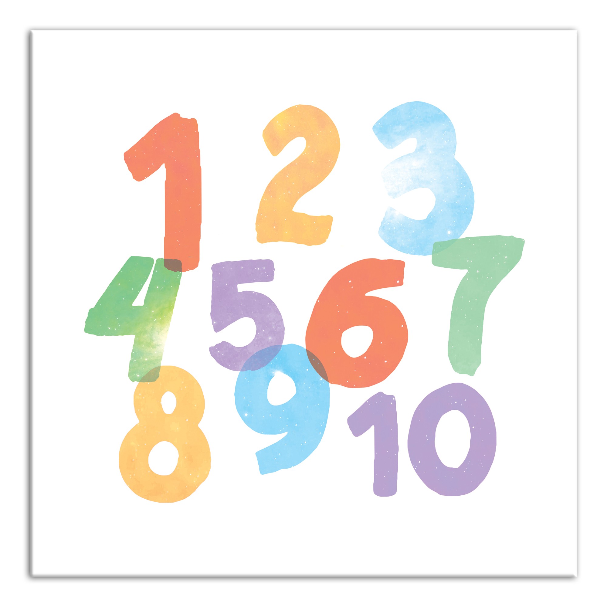 Numbers One to Ten Wall Art
