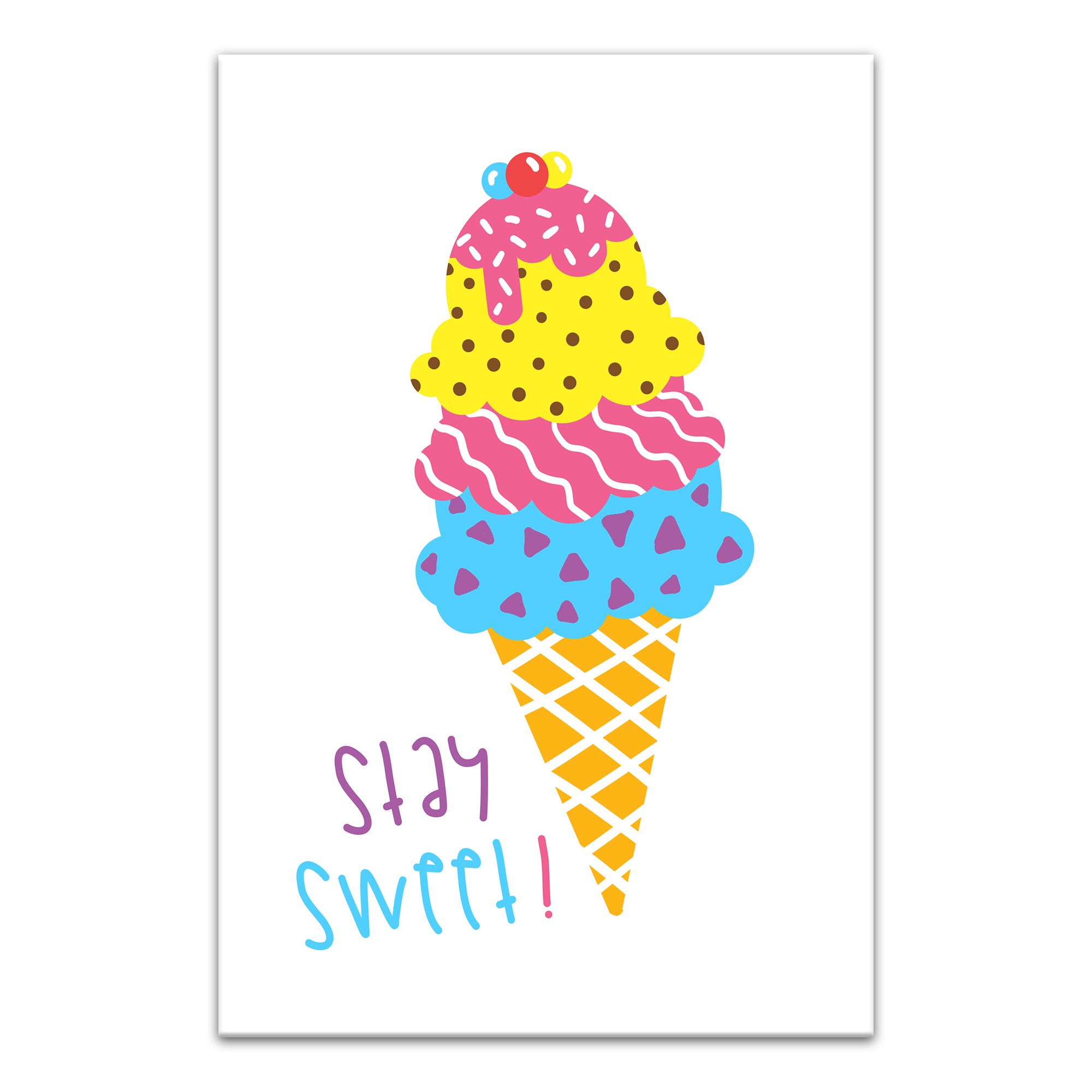 Stay Sweet Ice Cream Wall Art