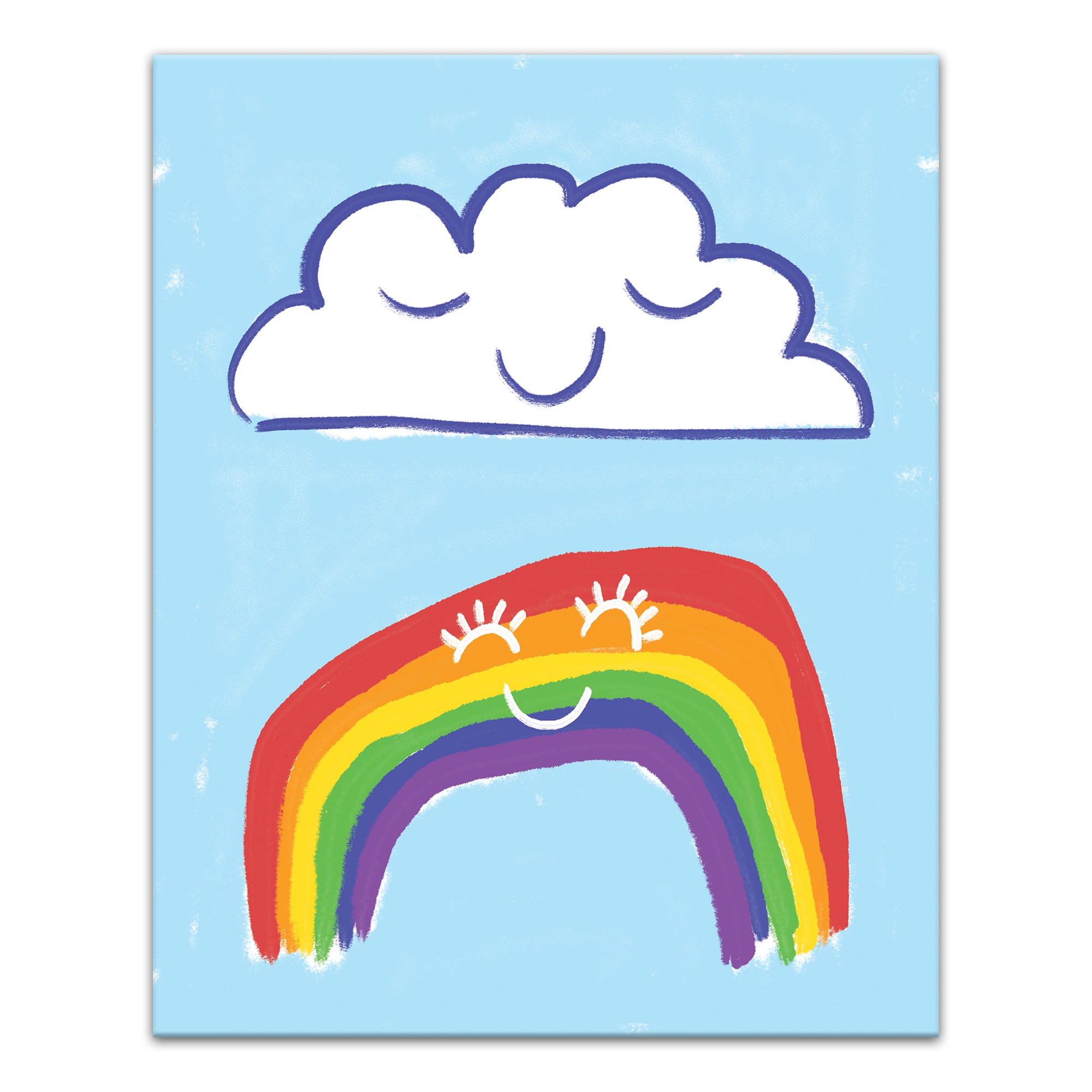 Cloud & Rainbow Friends Wall Art