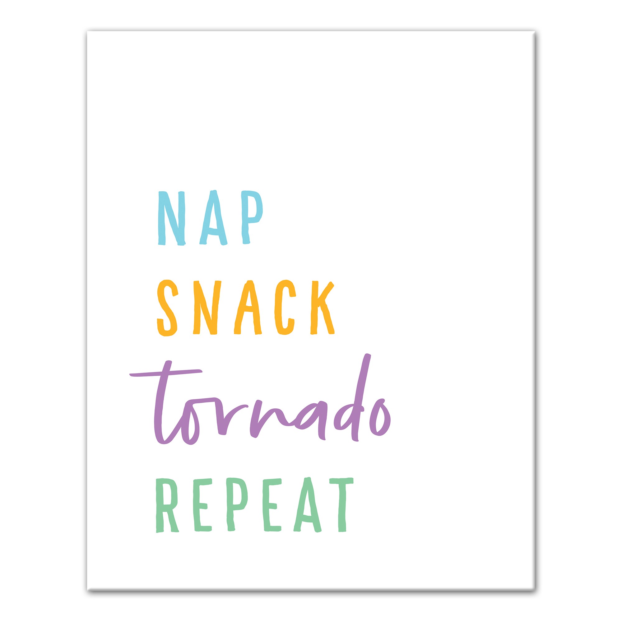 Nap, Snack, Tornado, Repeat Wall Art