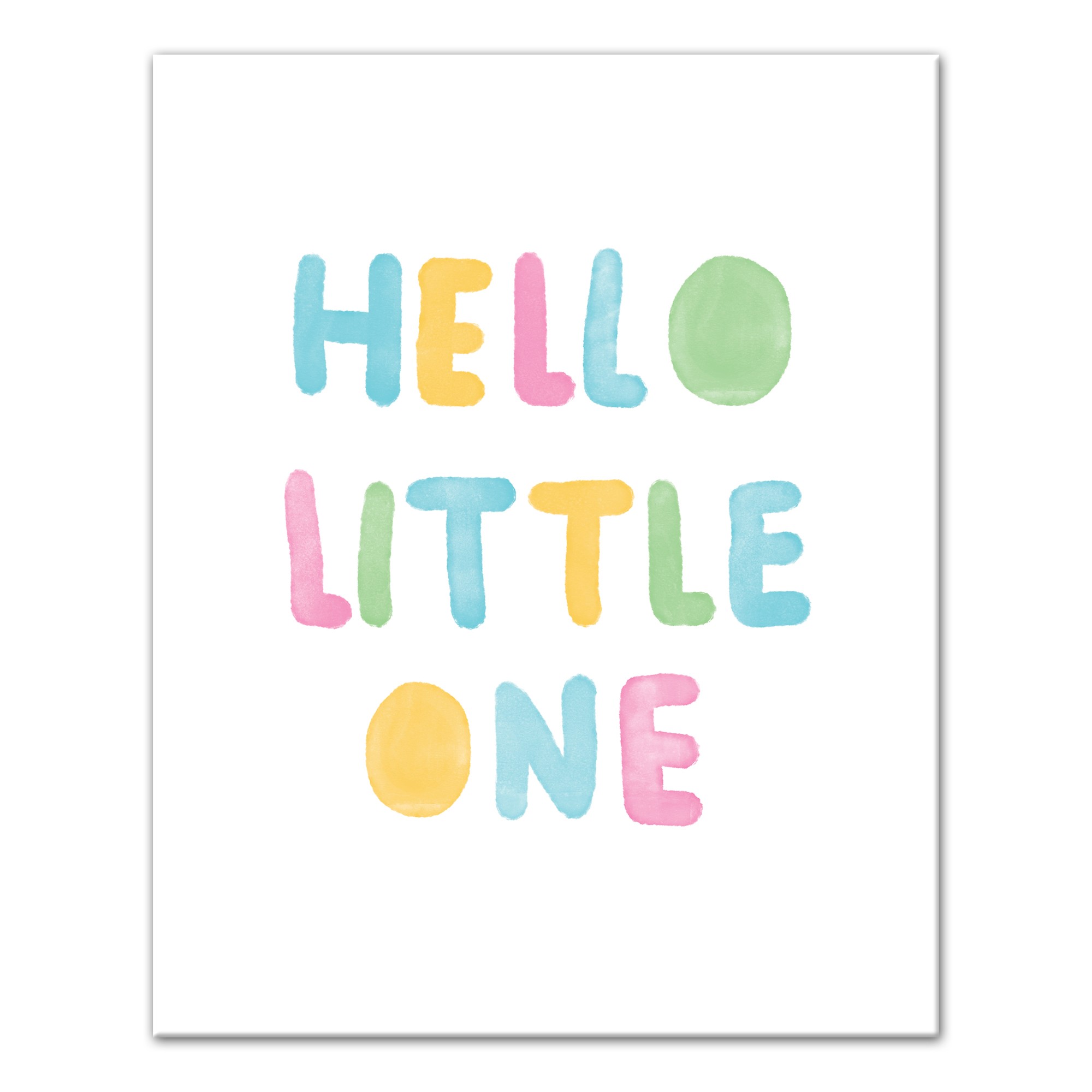 Hello Little One Colorful Wall Art