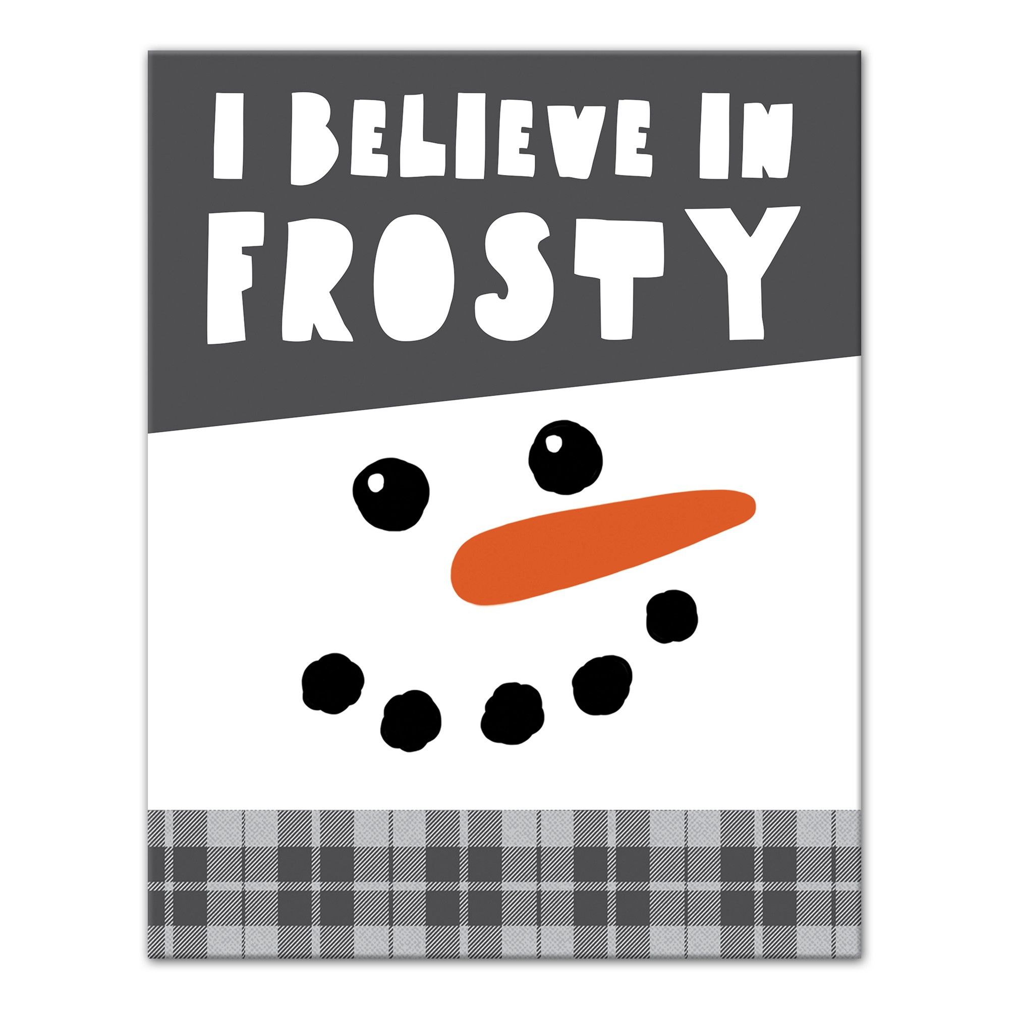I Believe In Frosty 11x14 Canvas Wall Art